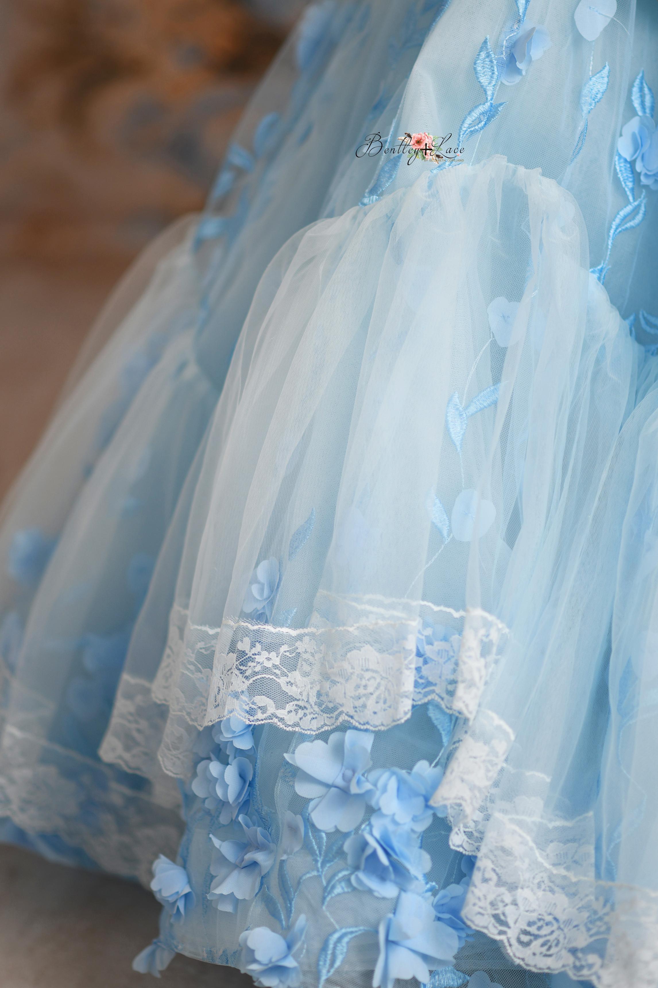 Madeleine- floor long gown -Off shoulder details (6 Year-7 year)