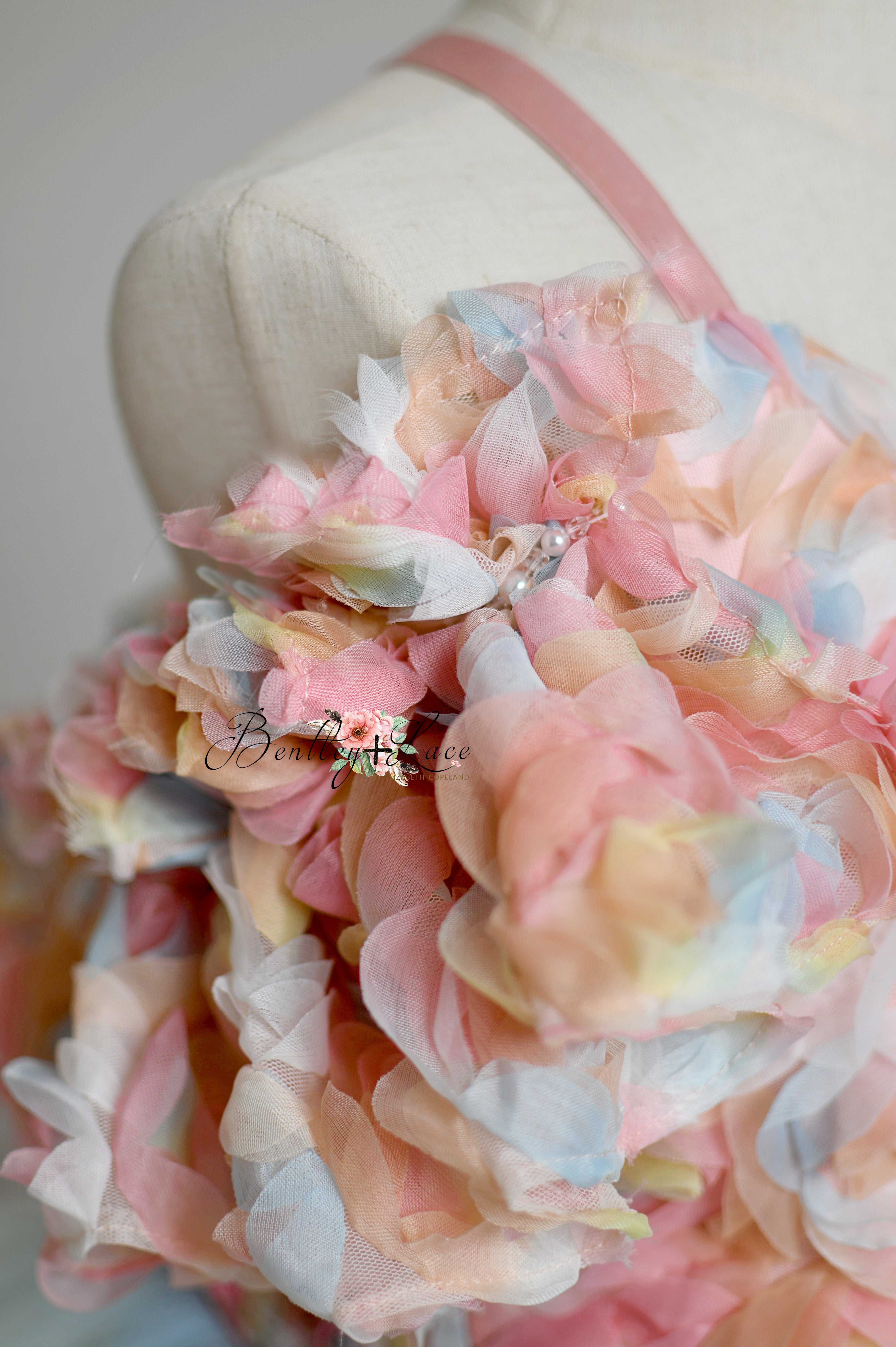 Sunshine Bouquet -Toddler floor long gown (3 year- 4 year)