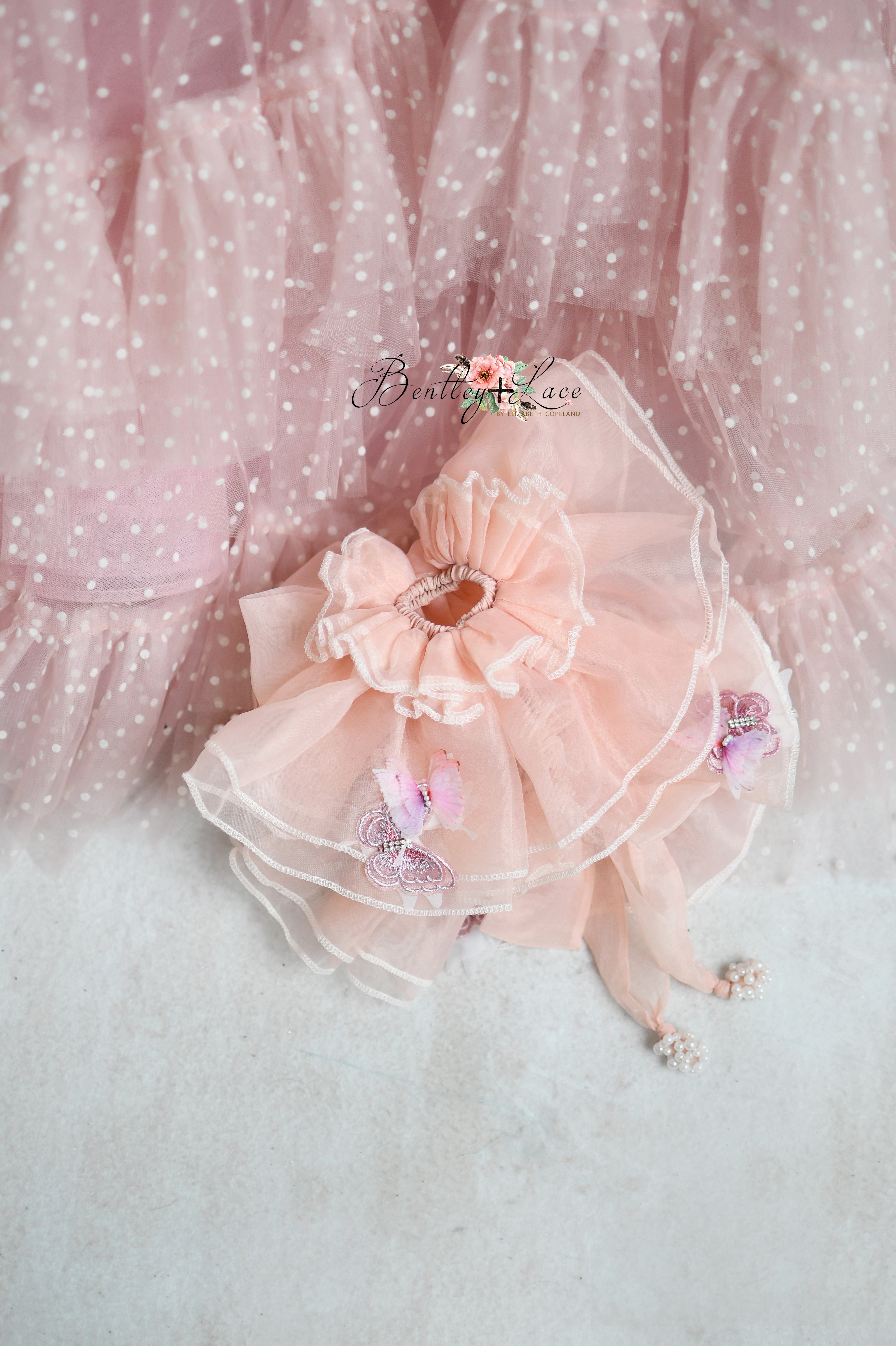 "Dentelle Rose" Floor-Length Dress | Editorial Couture Gown for Special Occasions