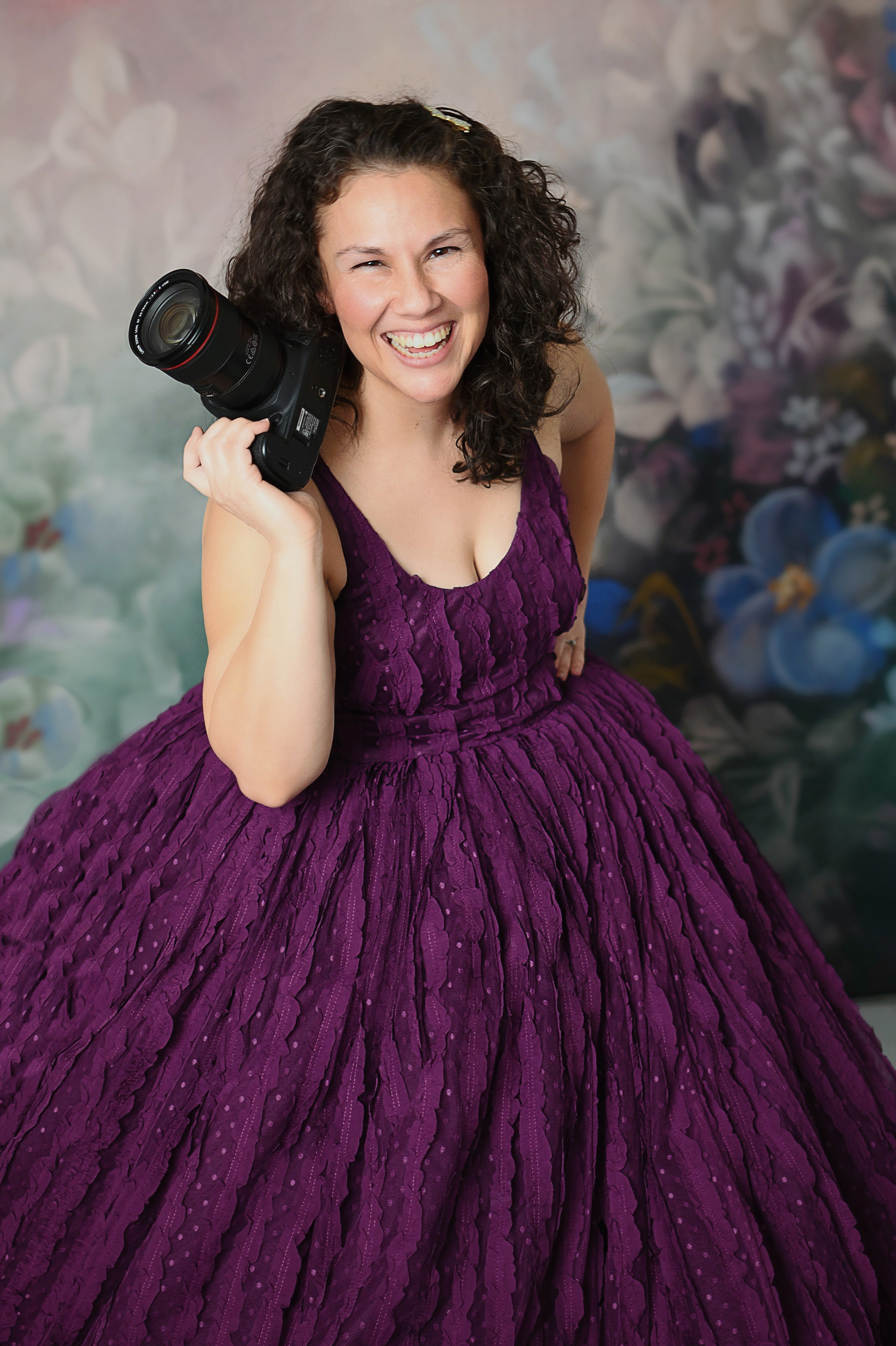 Growing Sprouts Photography offers luxury family photography experiences, providing clients with an extensive collection of gowns, ranging from traditional to couture styles.