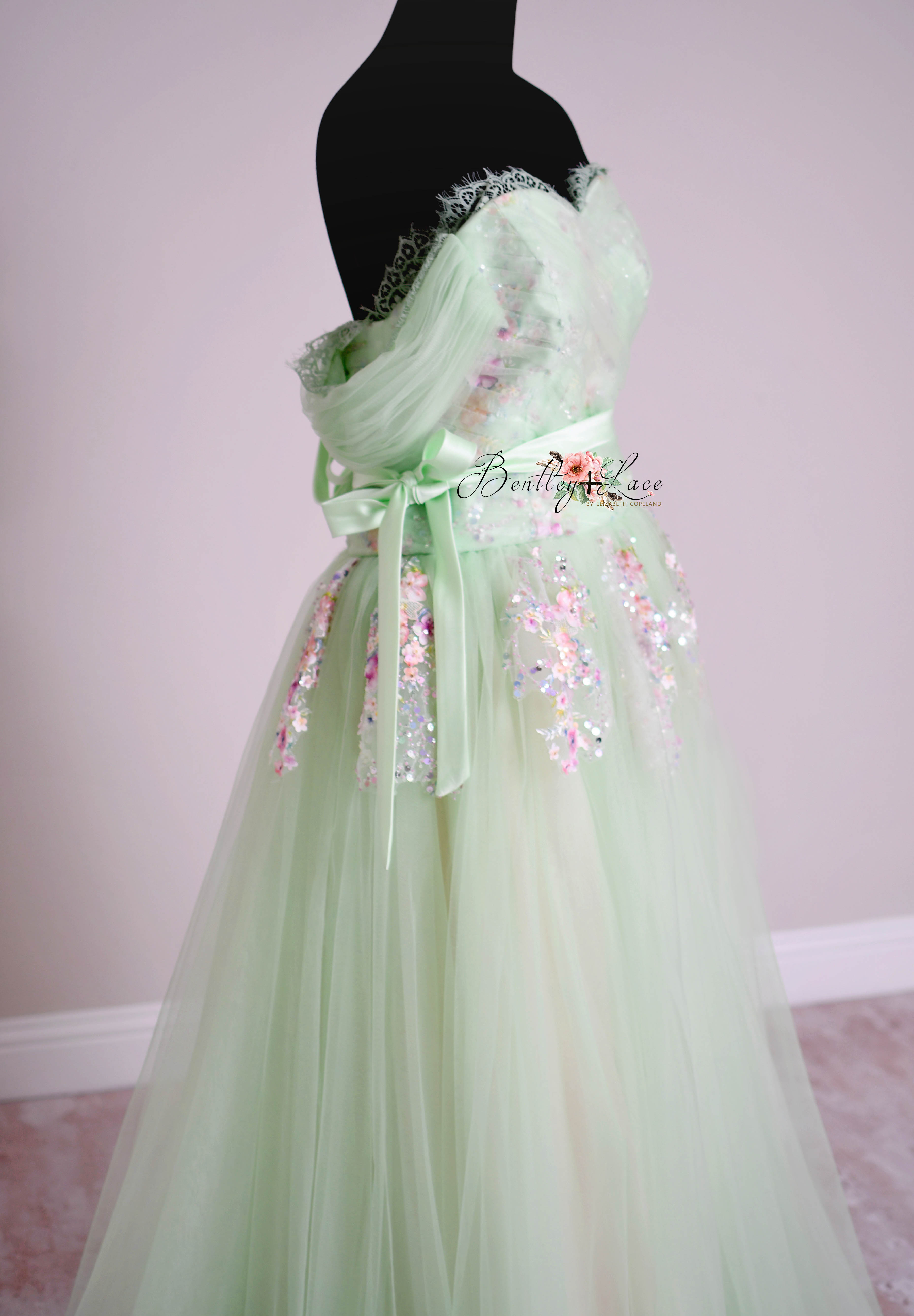 "Meadow Mist" - Floor length dress ( Adult size 4 - Adult size 8)