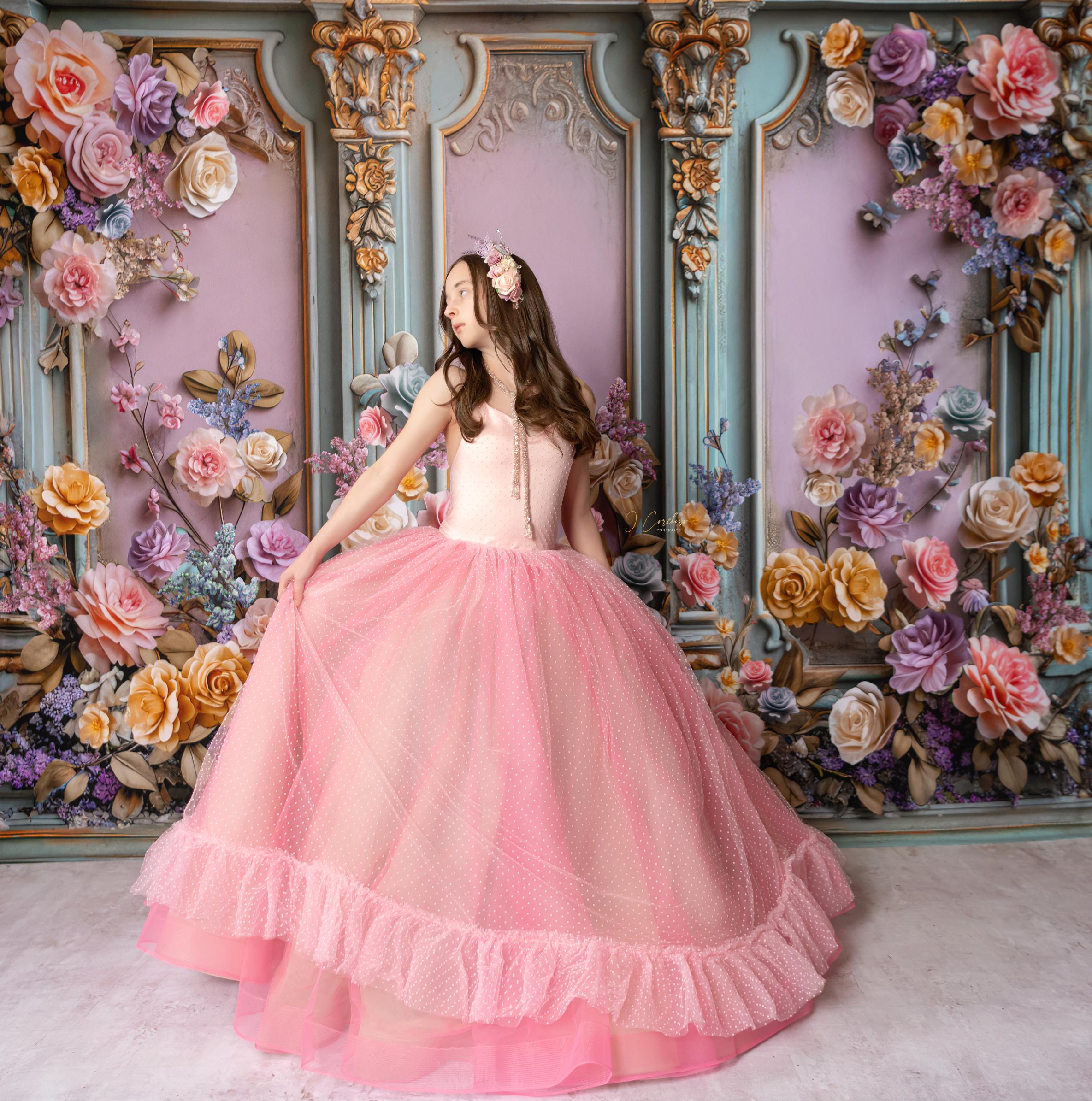 Swish Dot Gown-custom color options - GORGEOUS SPECIAL OCCASION OR PHOTO SHOOT DRESS