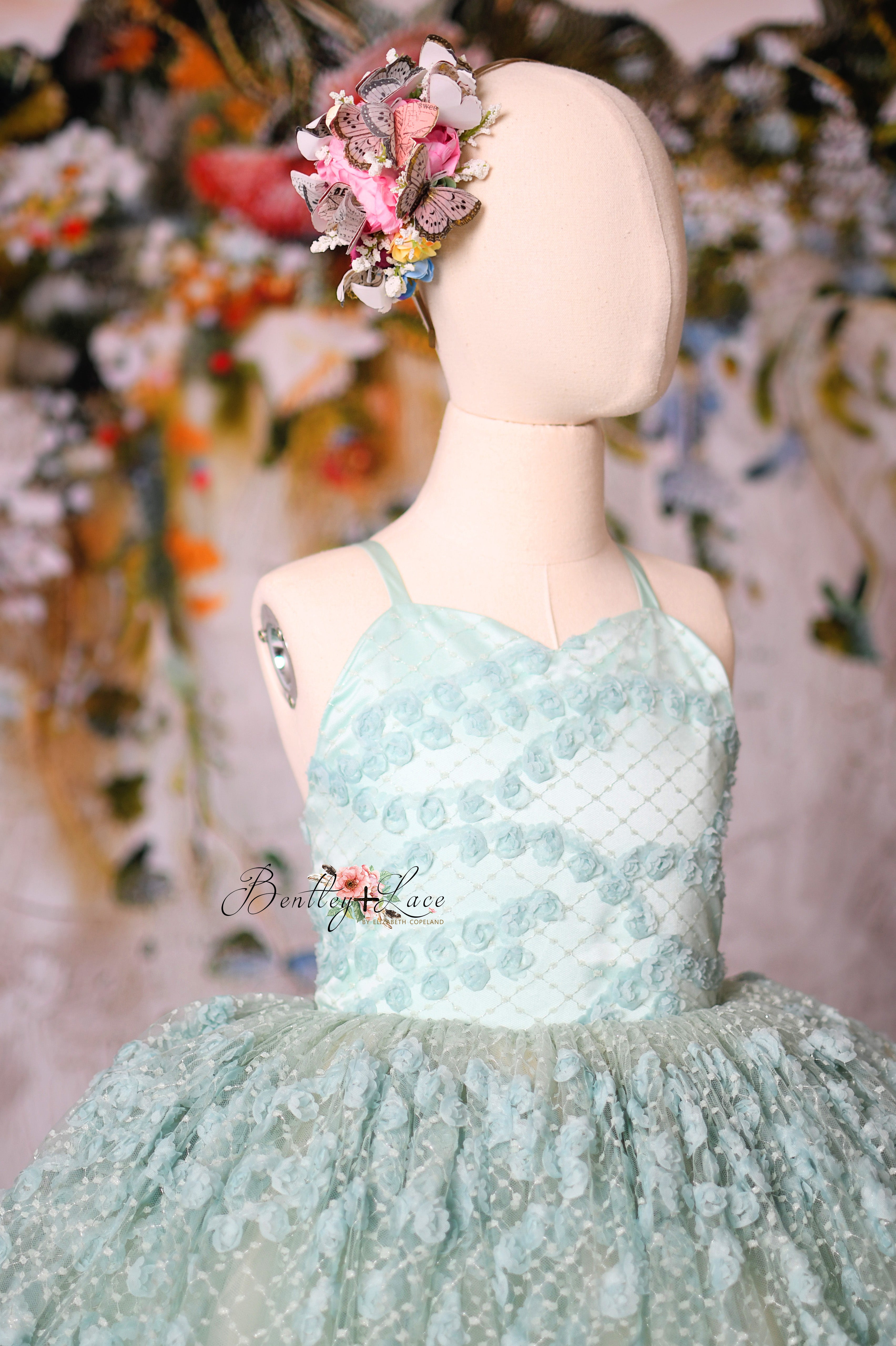 "Mint Dreams" - Floor Length Gown ( 6 Year - Petite 7 Year)