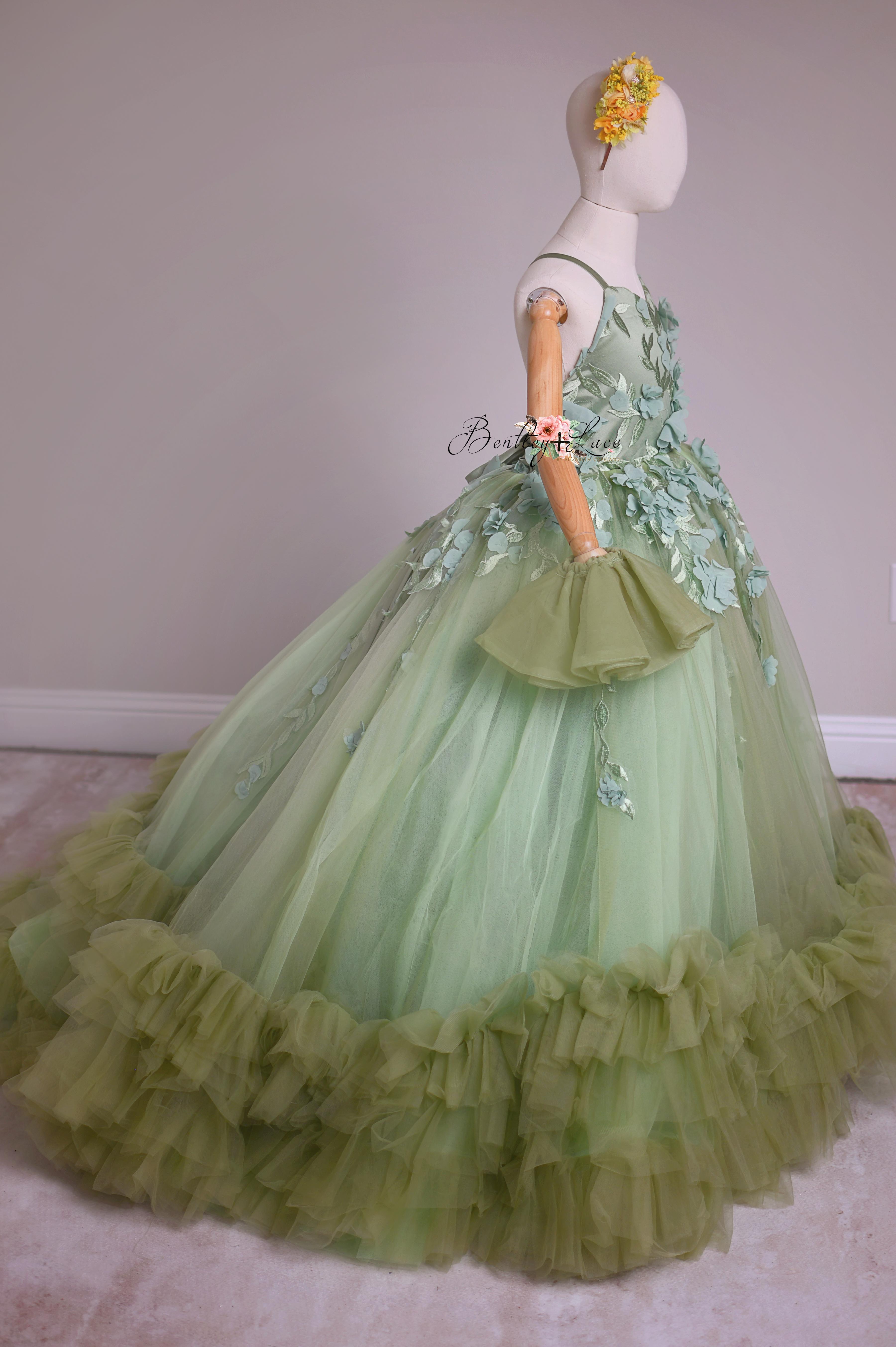 Sage Symphony Couture: Enchanting spring gowns for Photography