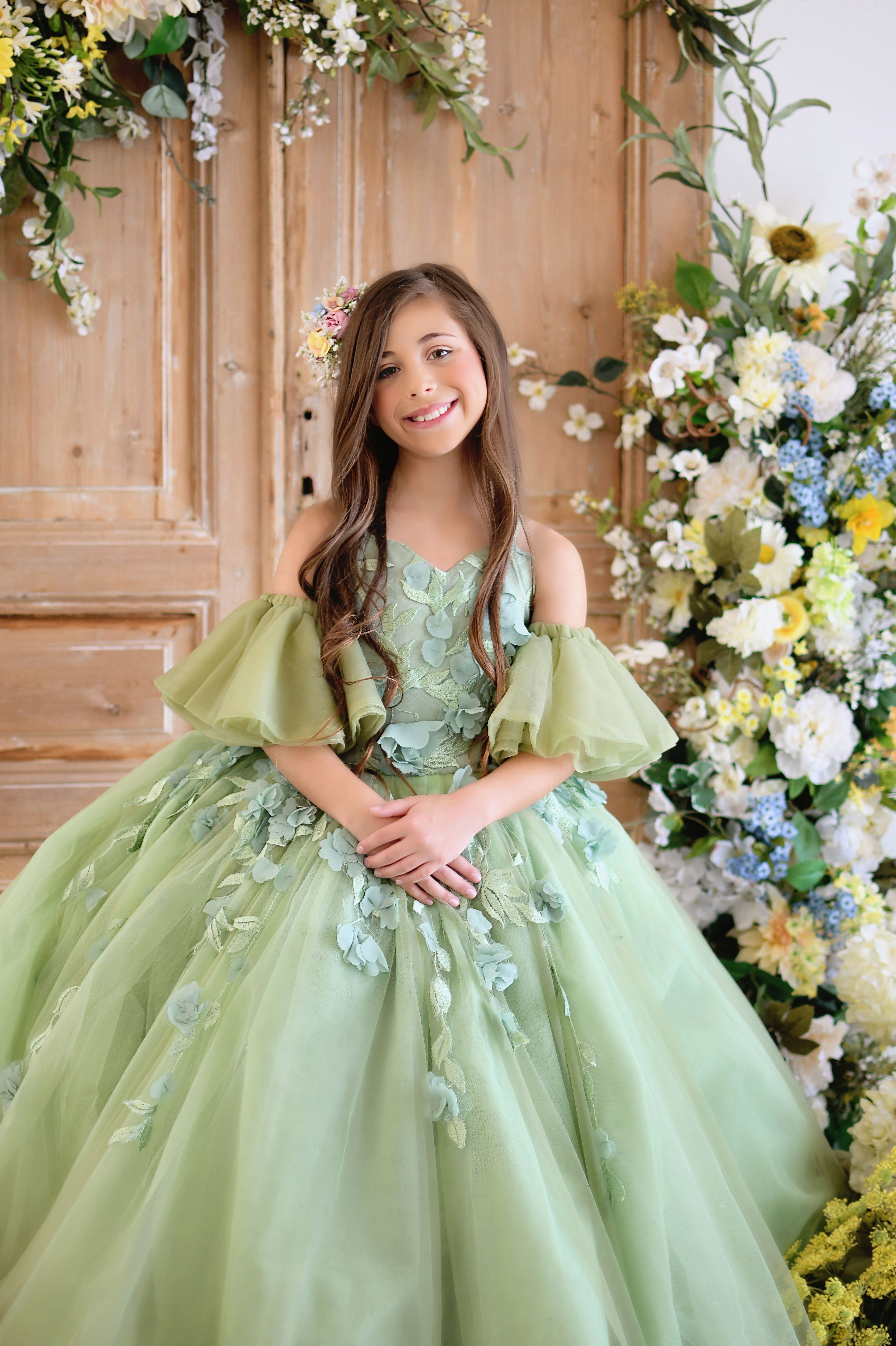 custom flower girl dress