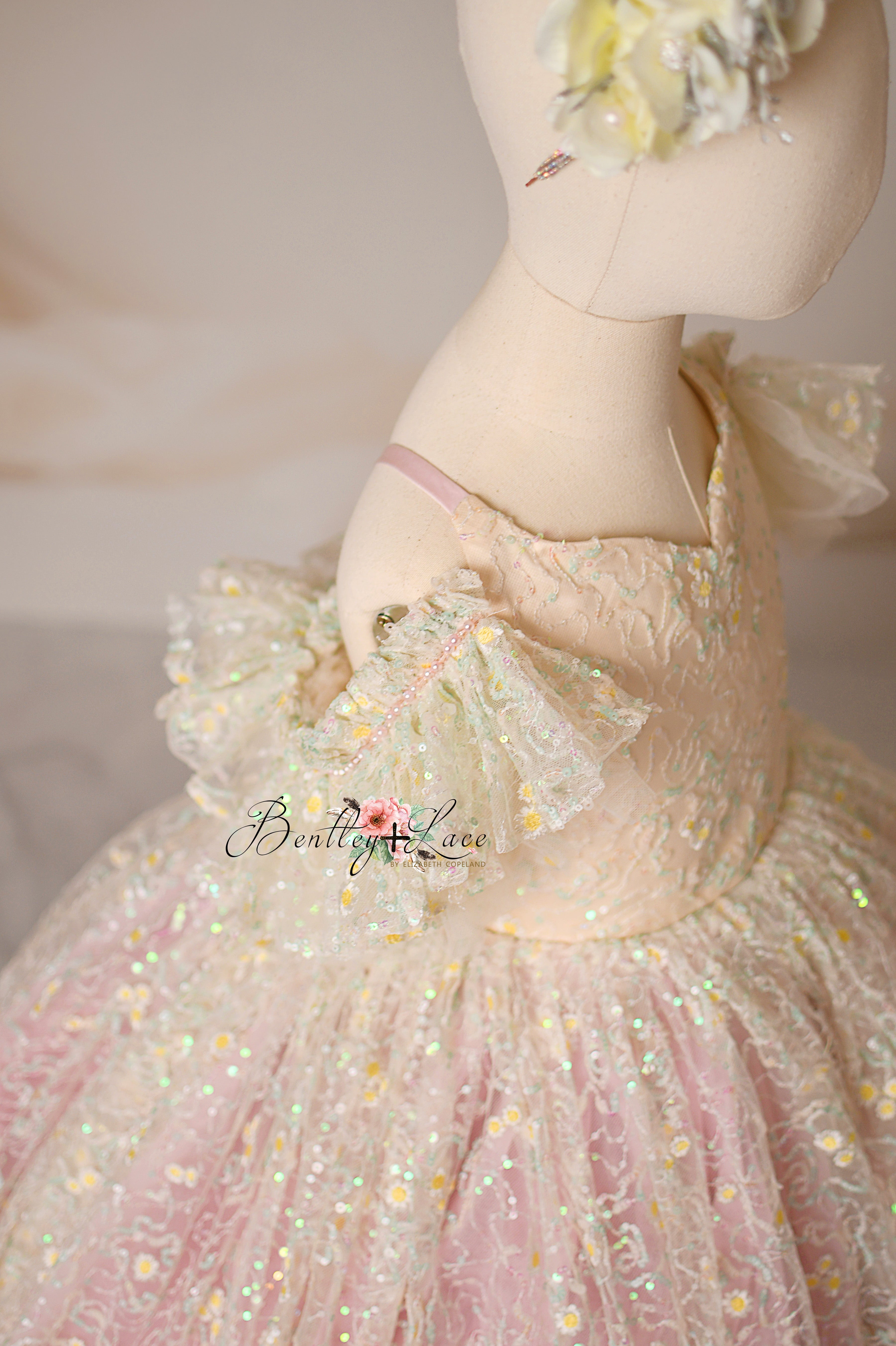 Custom "Harmony" Daisy Floor Length Gown – custom color options - GORGEOUS SPECIAL OCCASION OR PHOTO SHOOT DRESS