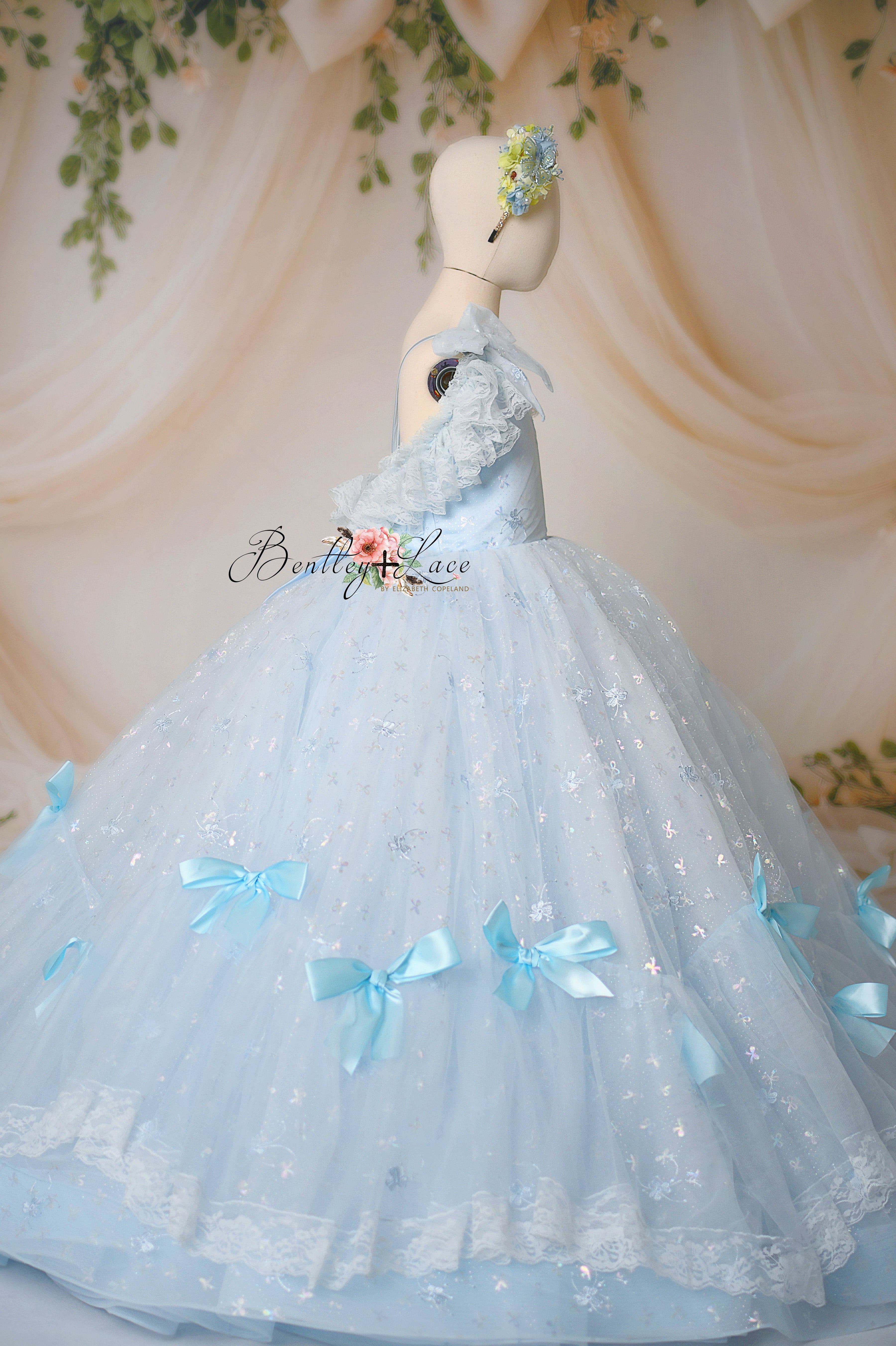 Custom Whimsy Bows Couture Gown – custom color options - GORGEOUS SPECIAL OCCASION OR PHOTO SHOOT DRESS