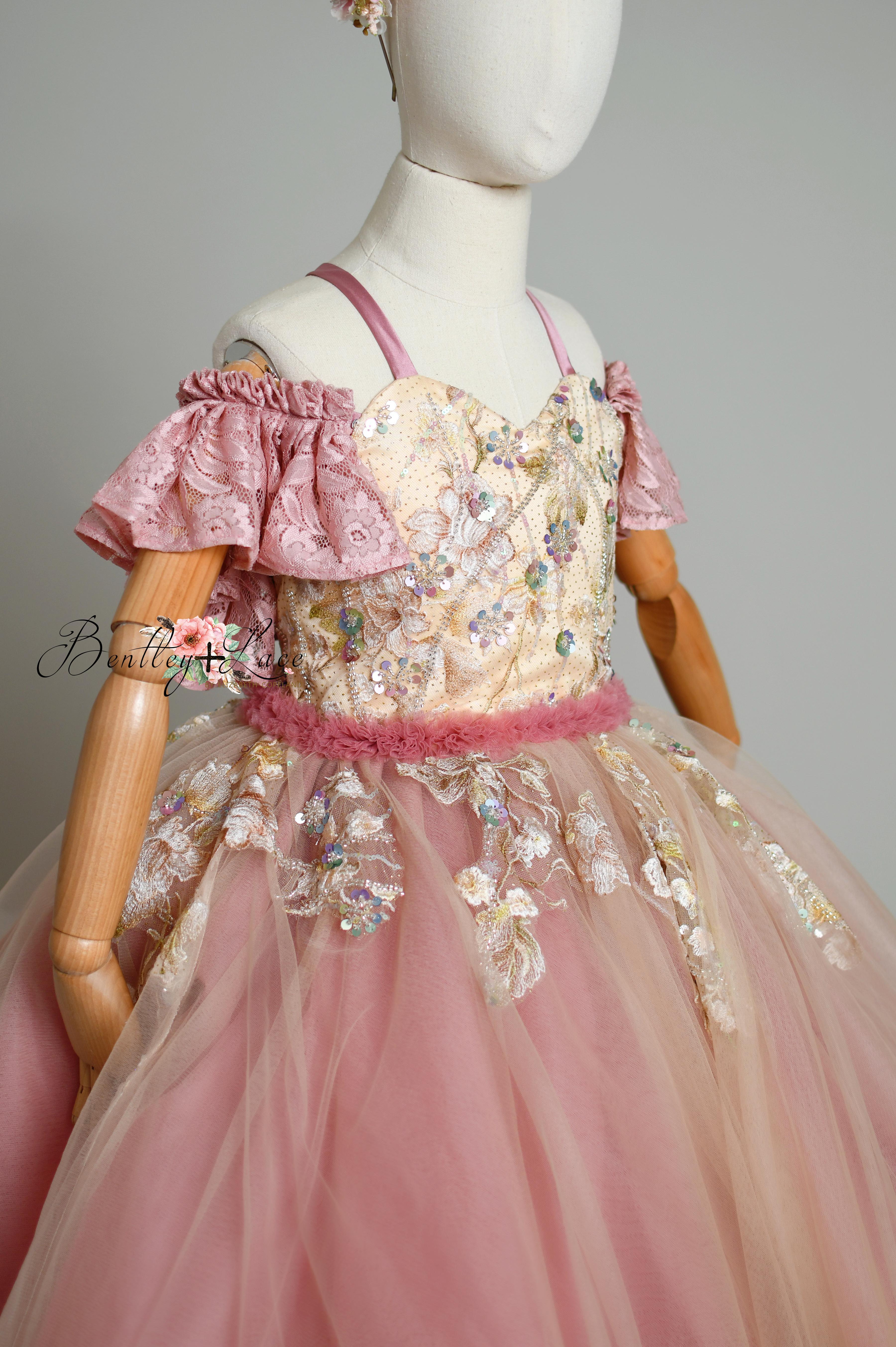 "Sunshine Serenade" Floor length Editorial Dress, Couture Gown, Special Occasion Dress