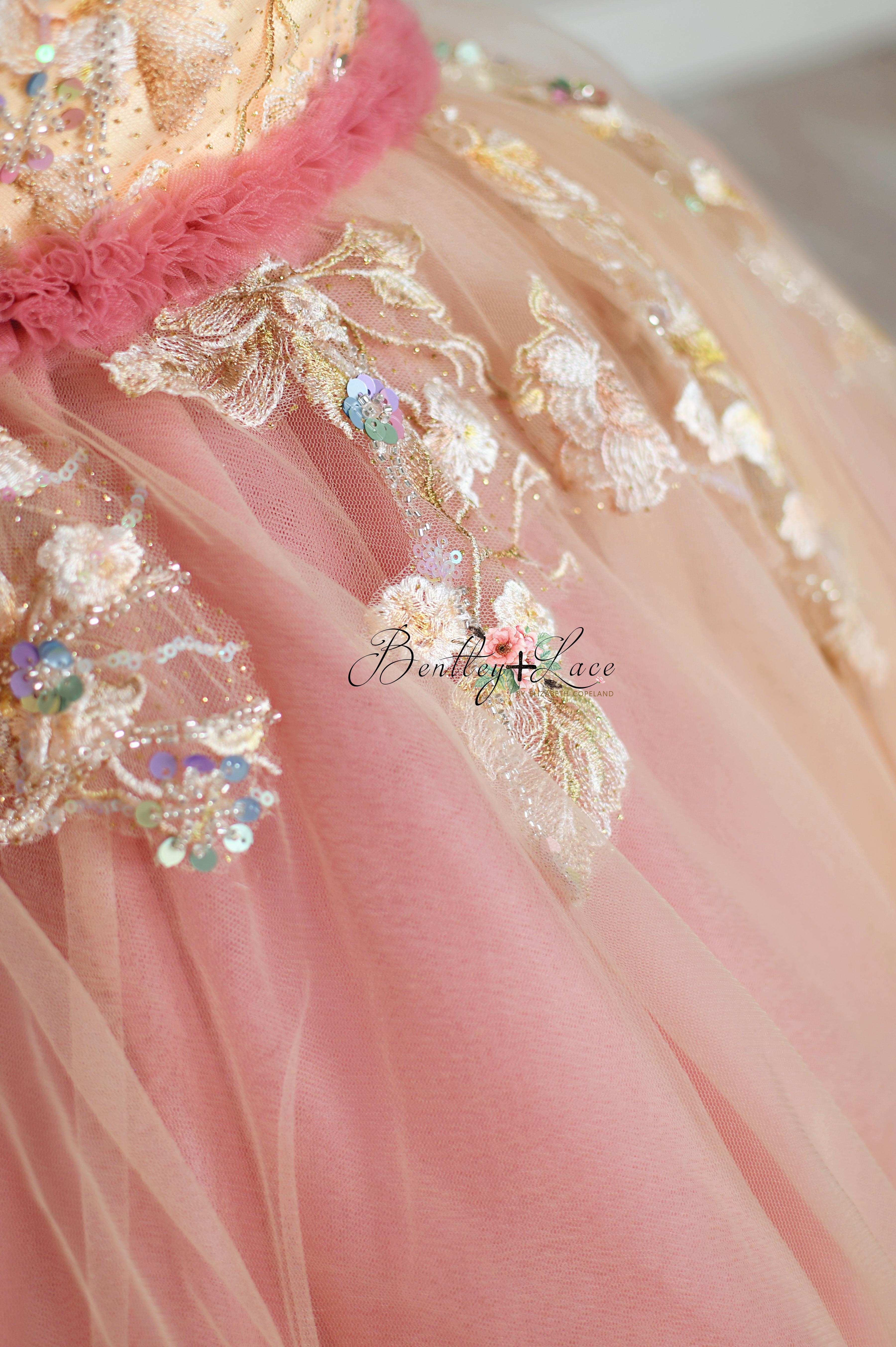 "Sunshine Serenade" Floor length Editorial Dress, Couture Gown, Special Occasion Dress