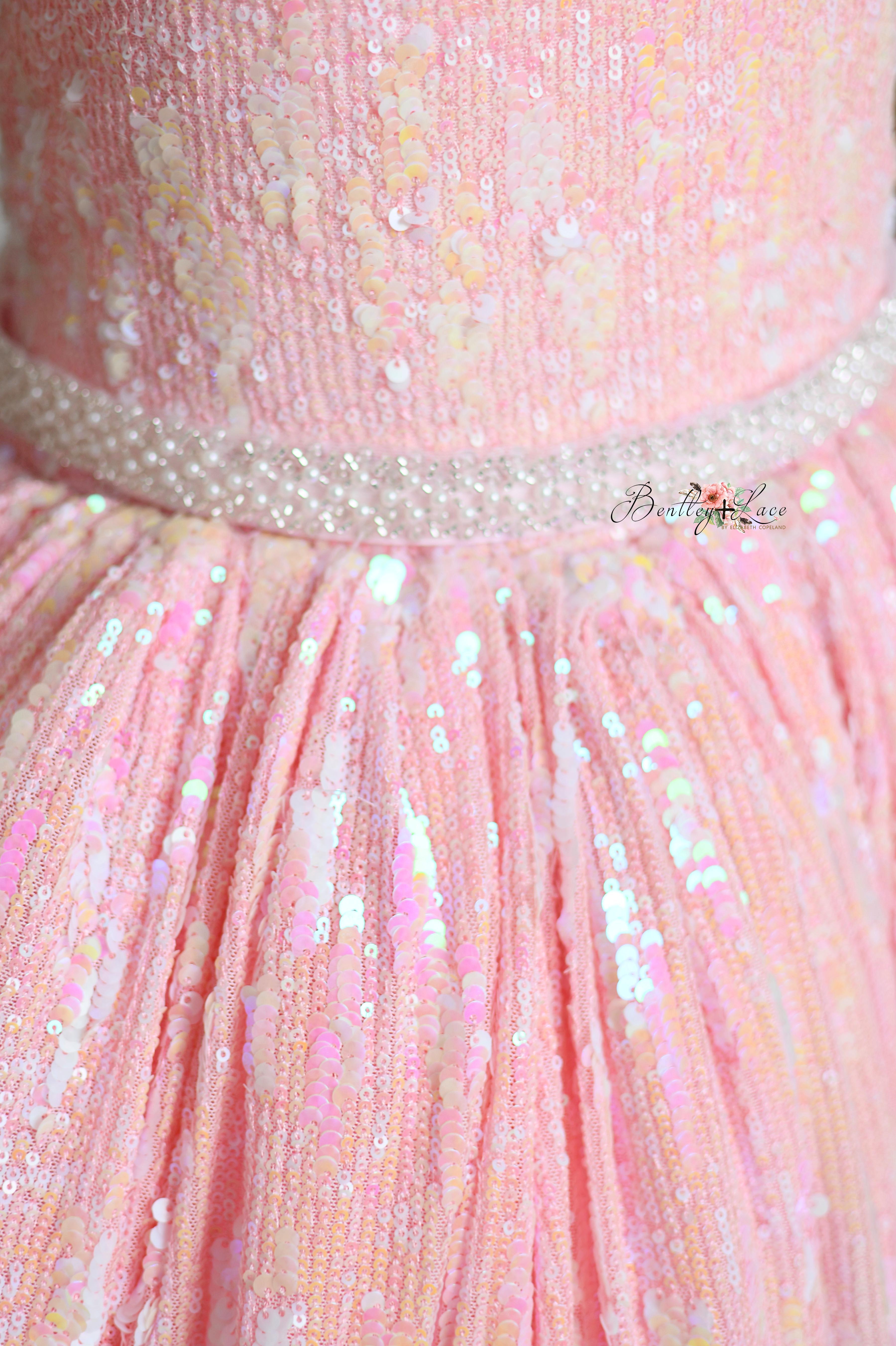 "Speak Now Gown" -Floor Length Gown+Belt - (7-9 year)