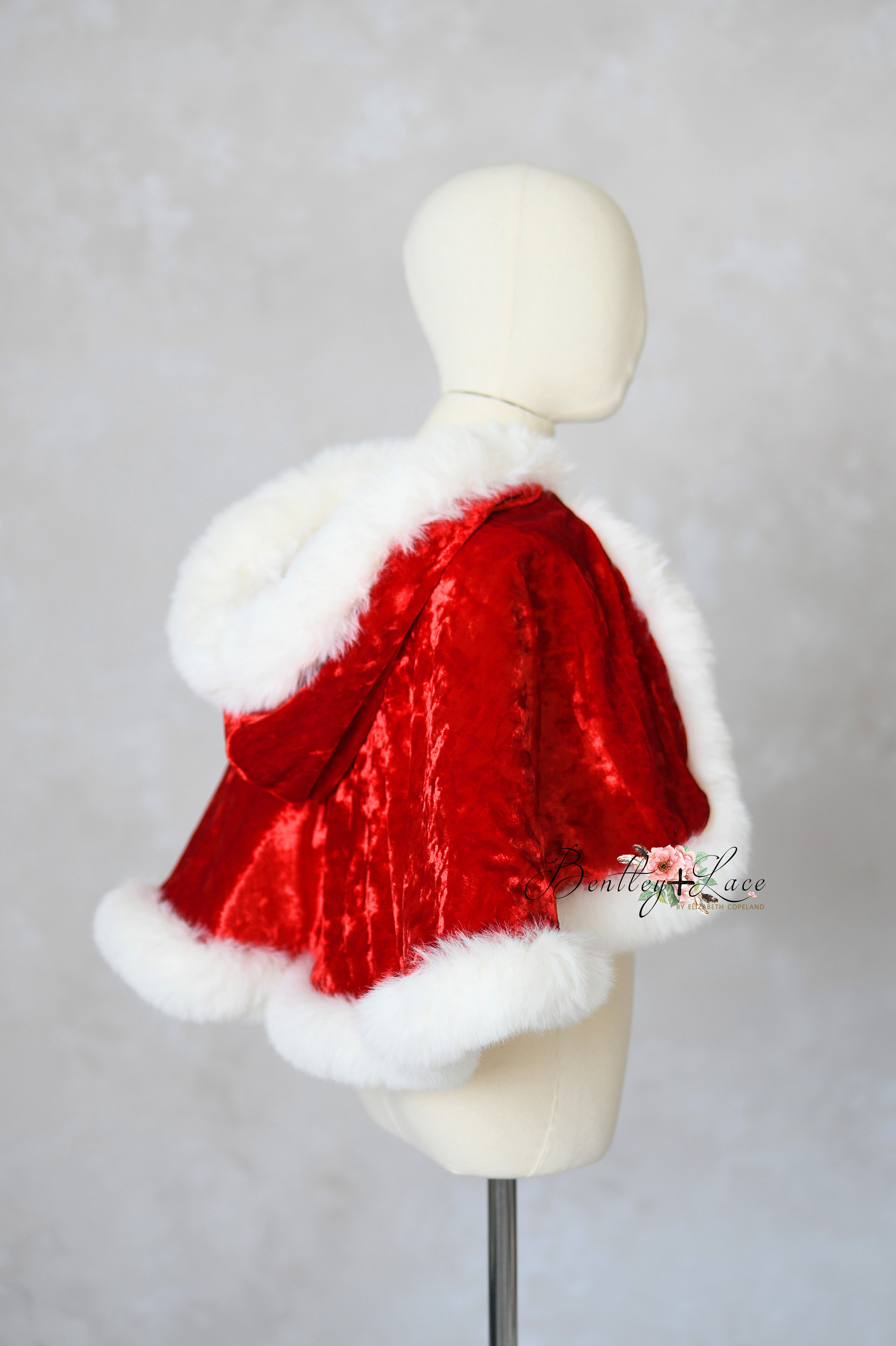 Custom "Mrs. Claus & Co." Velvet Cape | Luxurious Layering for Couture & Holiday Looks