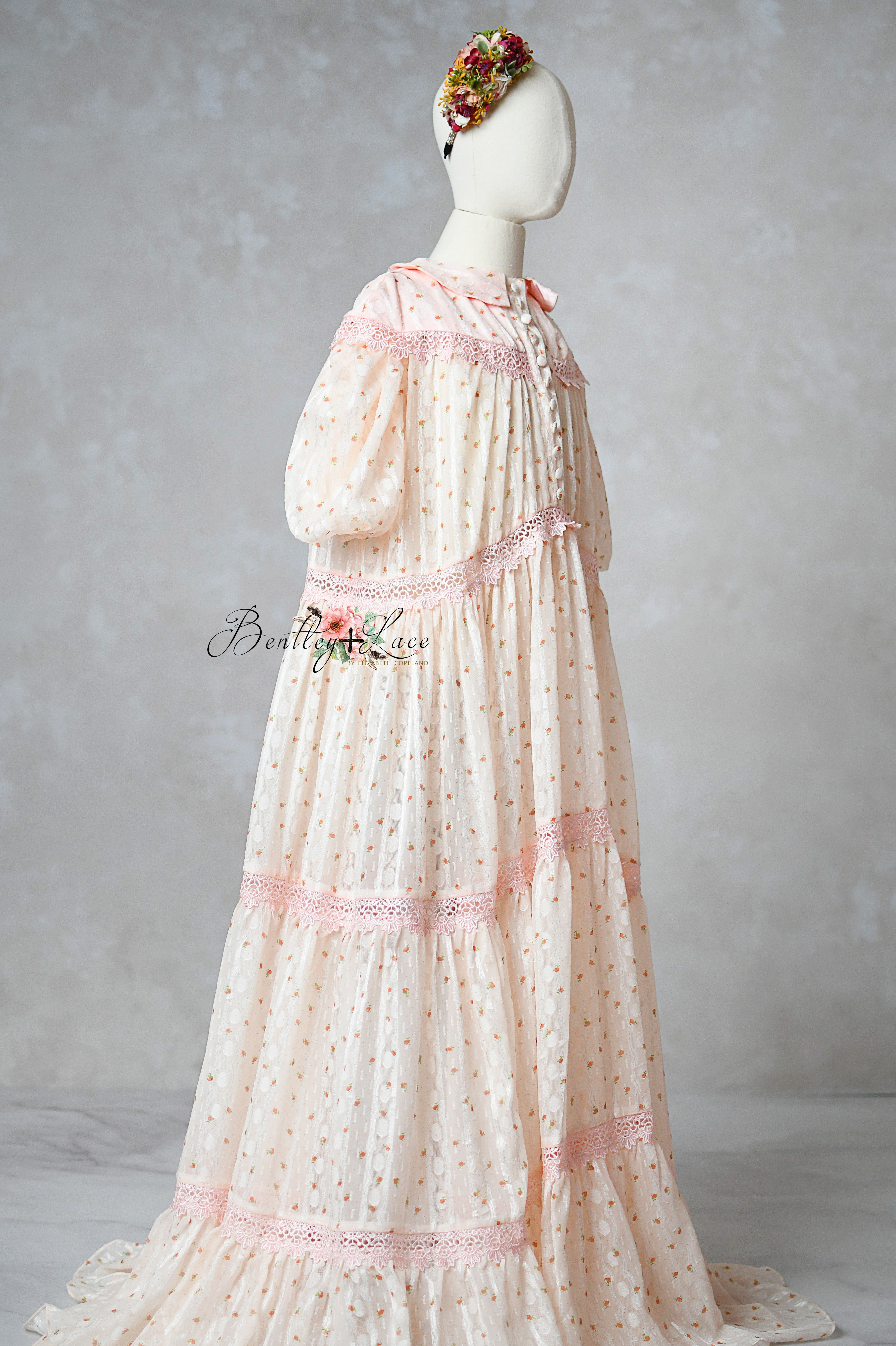 Sugar Rosette dress full-length front view