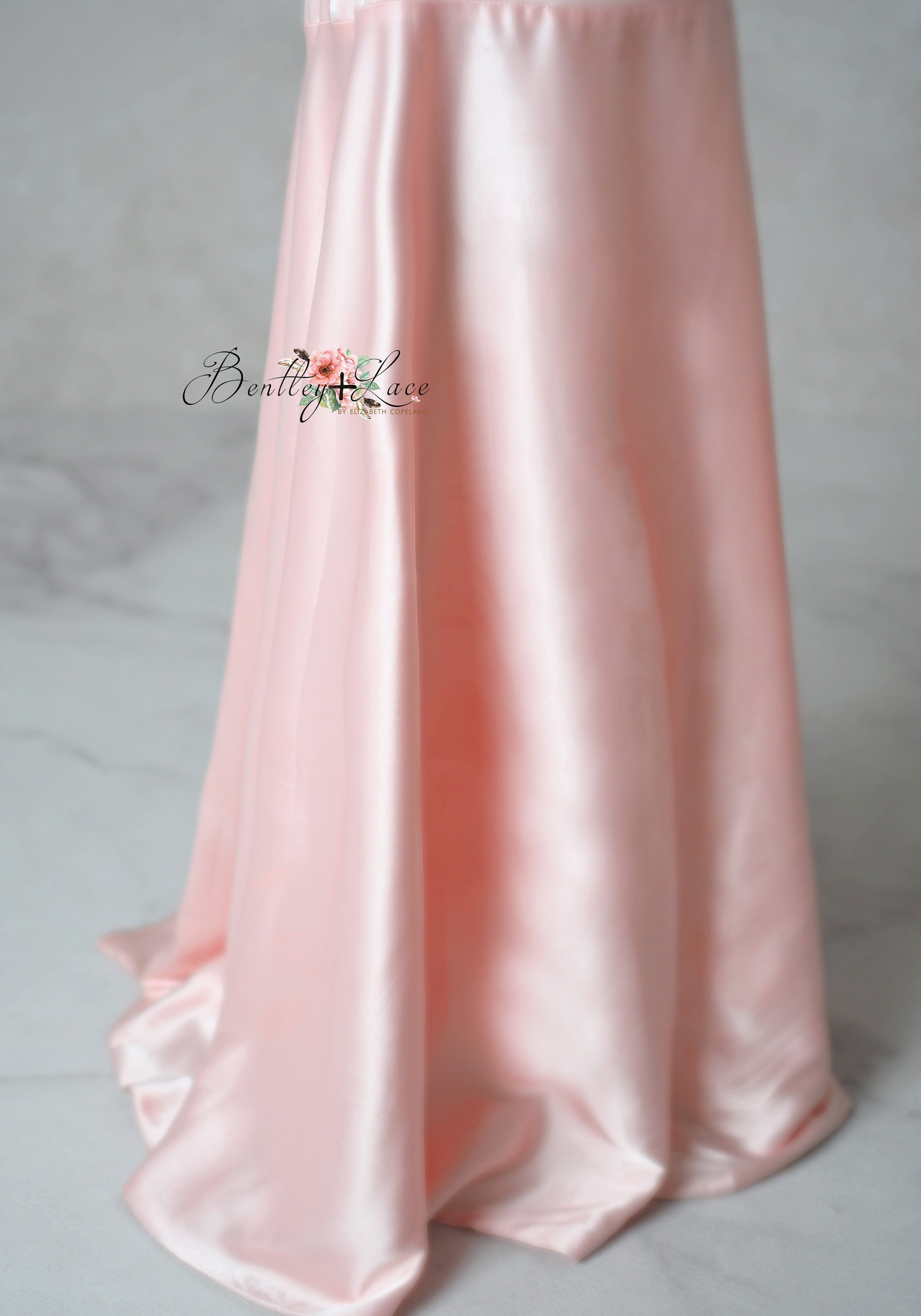 Sugar Rosette – Floor-Length Gown with Matching Slip | Girls (7Y–Petite 10Y)