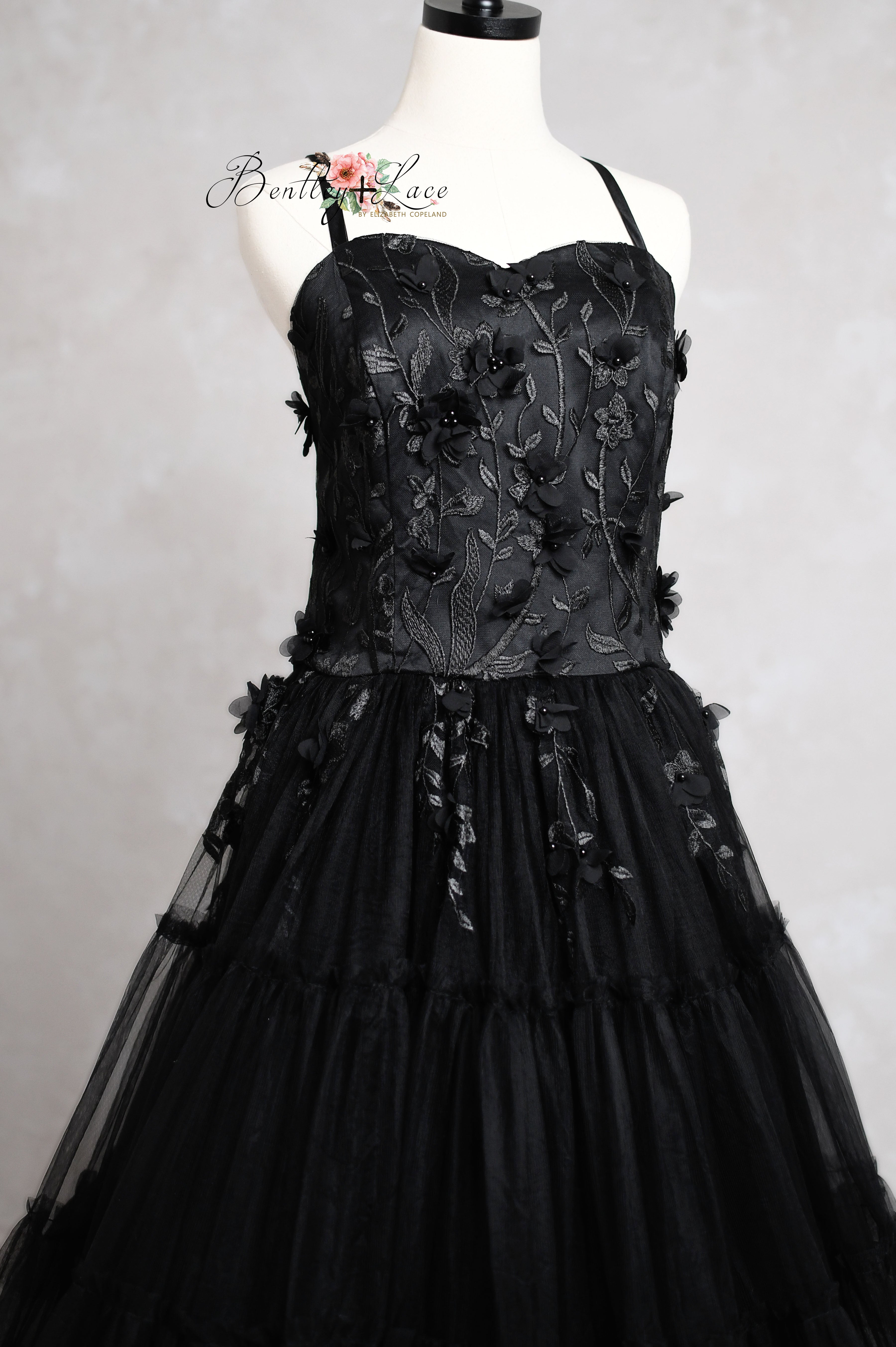 Heavenly-Couture Teen/Mommy Gown - Floor Length DRESS-Custom colors available - Editorial Dress, Couture Gown, Special Occasion Dress