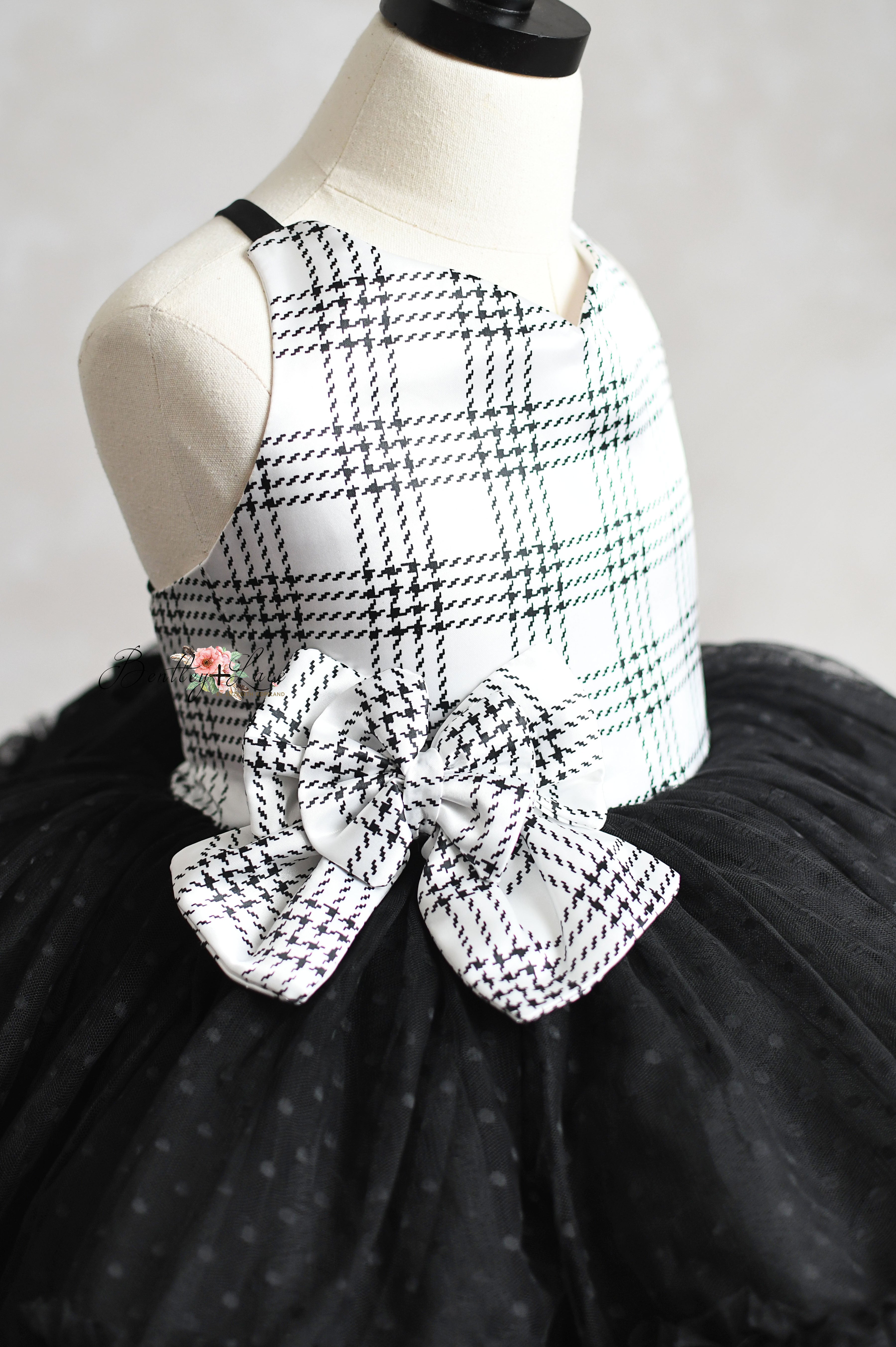 Holiday Magic Petal Dress & Bow Set | Choose Your Color & Fabric | Editorial Couture Gown for Special Occasions