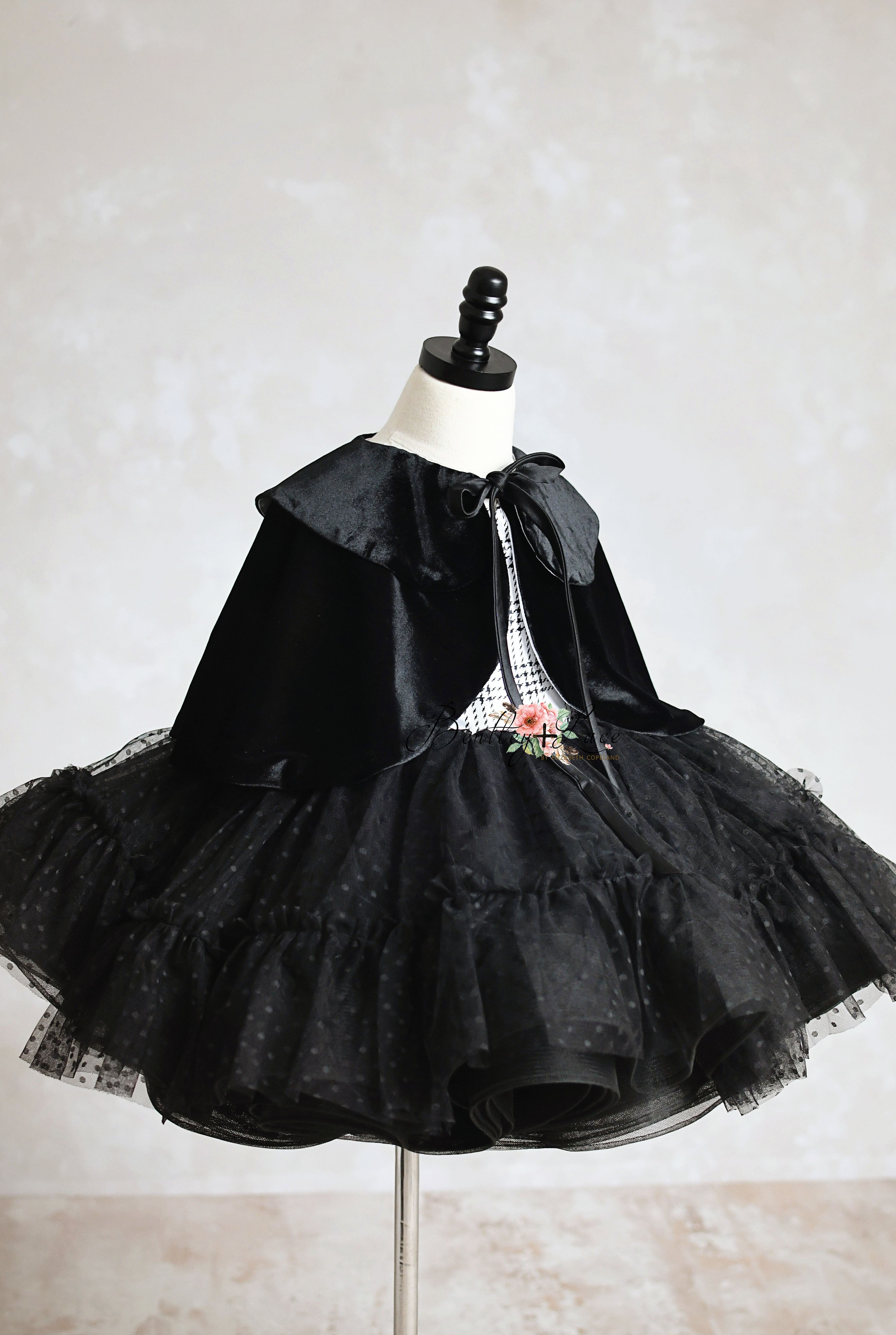 Holiday Magic Petal Dress & Bow Set | Choose Your Color & Fabric | Editorial Couture Gown for Special Occasions