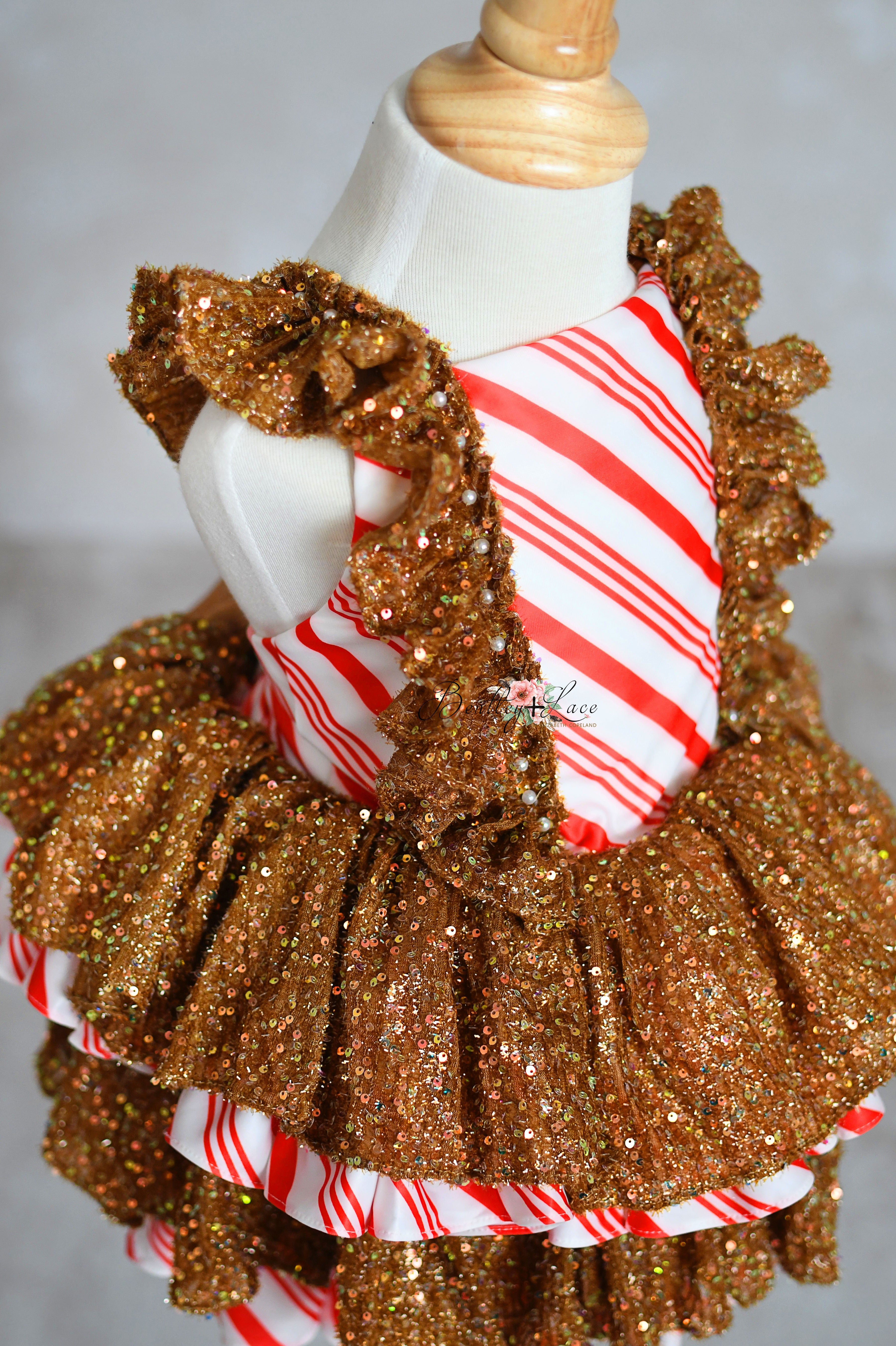 Candy Lane Ging Editorial Dress, Couture Gown, Special Occasion Dress