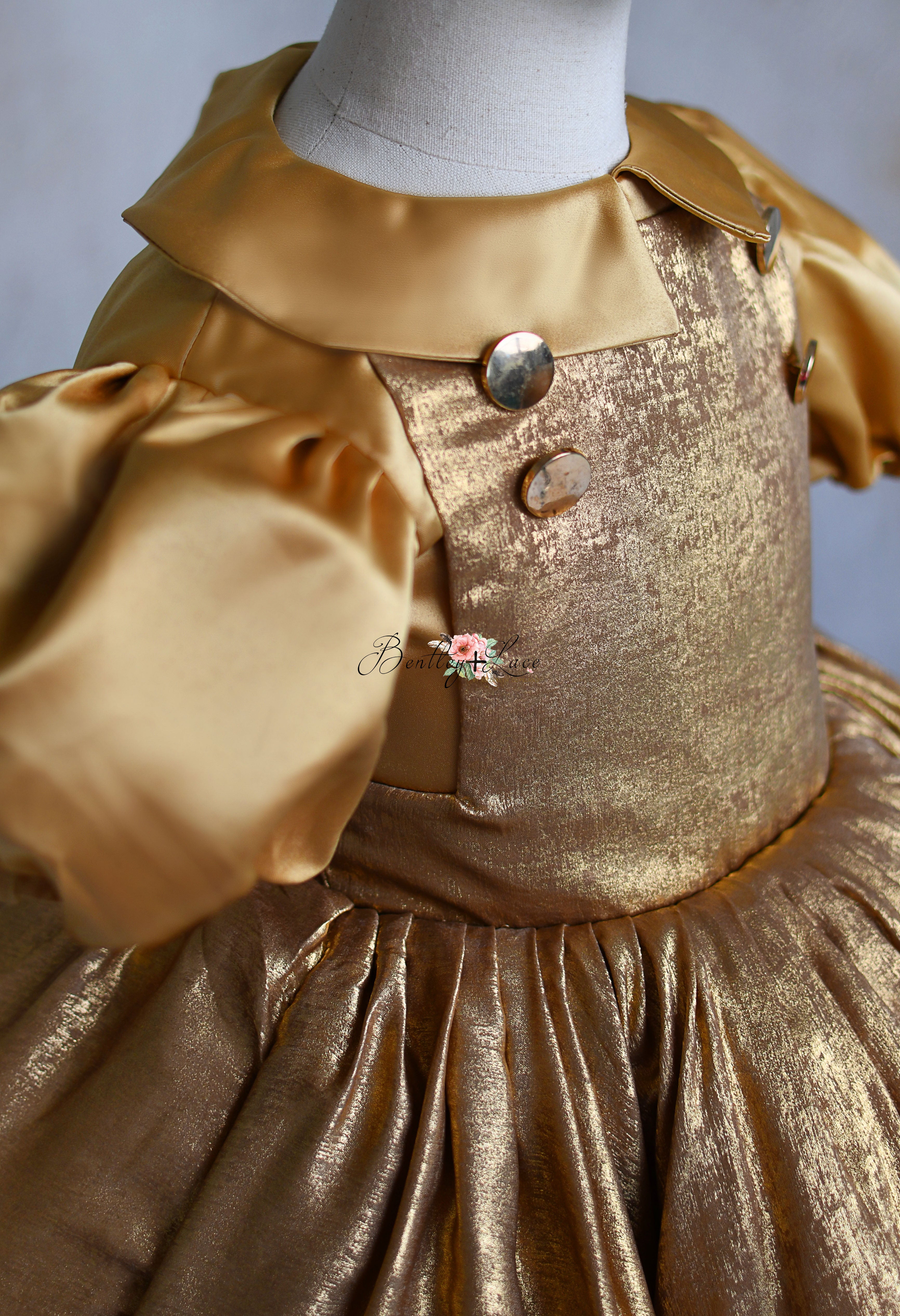 Golden Belle- Apron Dress + Detachable Bodice -Pick color and fabric option. Editorial Dress, Couture Gown, Special Occasion Dress