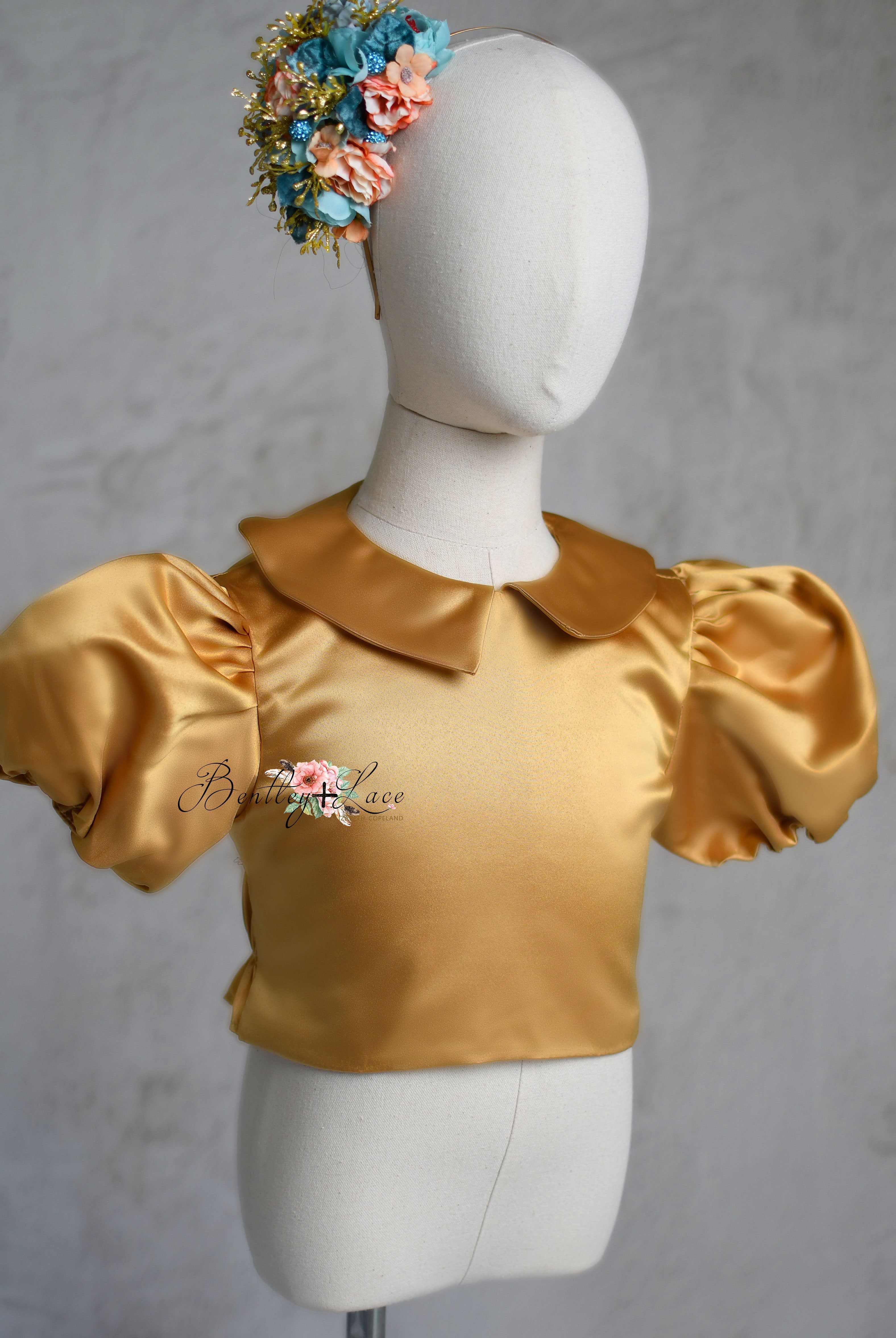 Golden Belle- Apron Dress + Detachable Bodice -Pick color and fabric option. Editorial Dress, Couture Gown, Special Occasion Dress