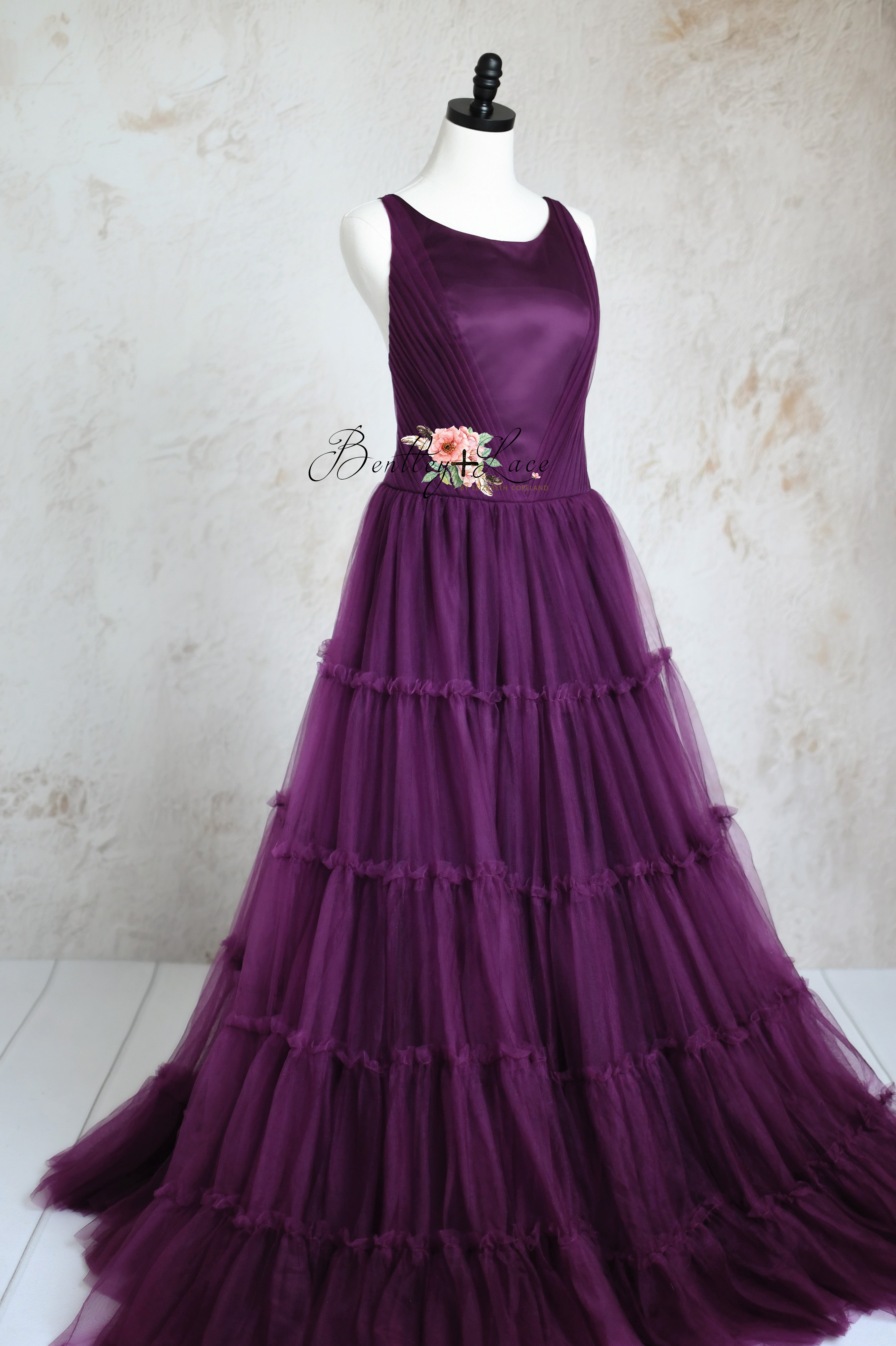 Frechary Solid gown- Children-Adult sizes, Choose your color: Editorial Dress, Couture Gown, Special Occasion Dress