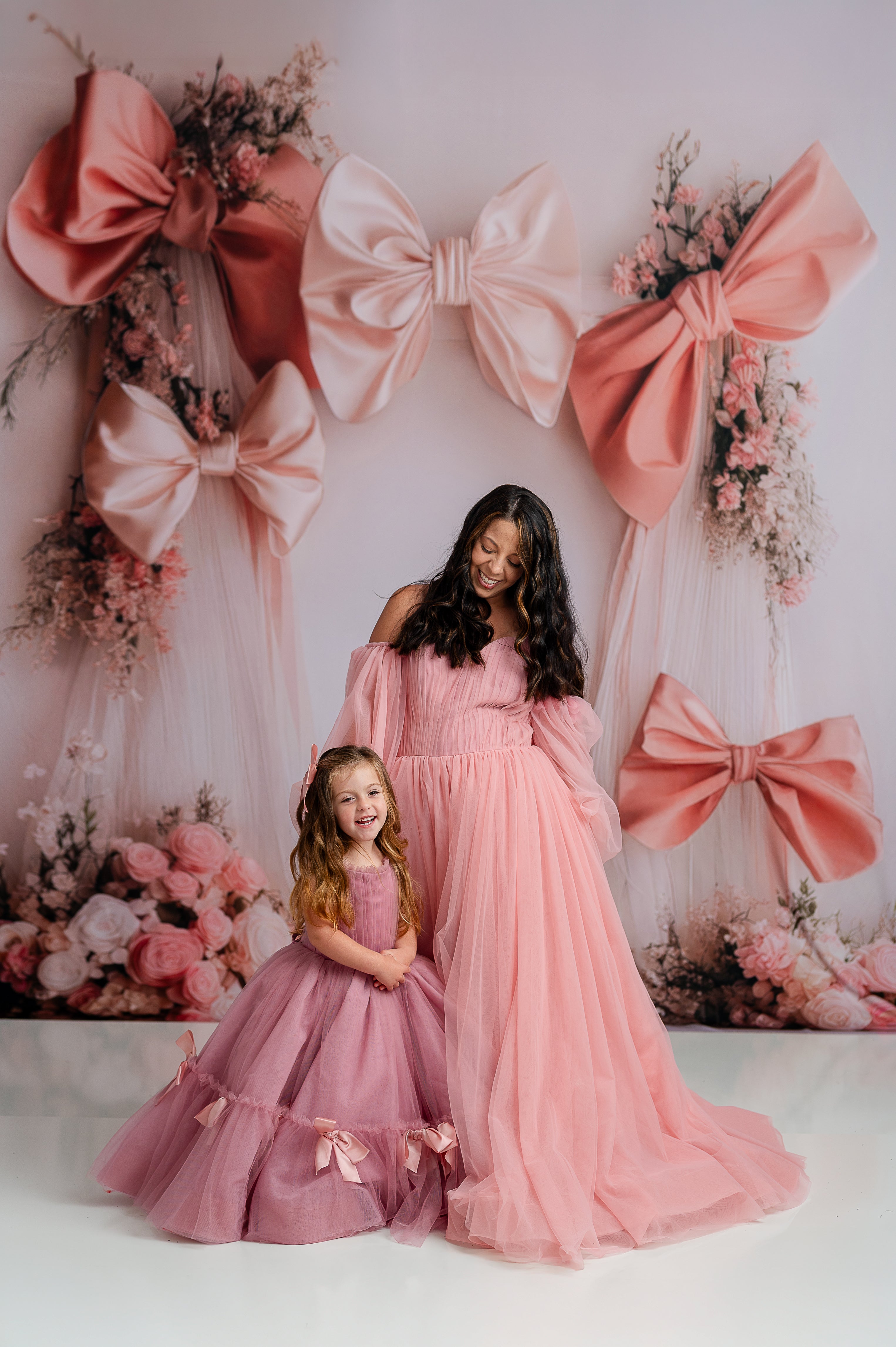 Romantic spring photo shoot featuring the Rosewater Radiance gown