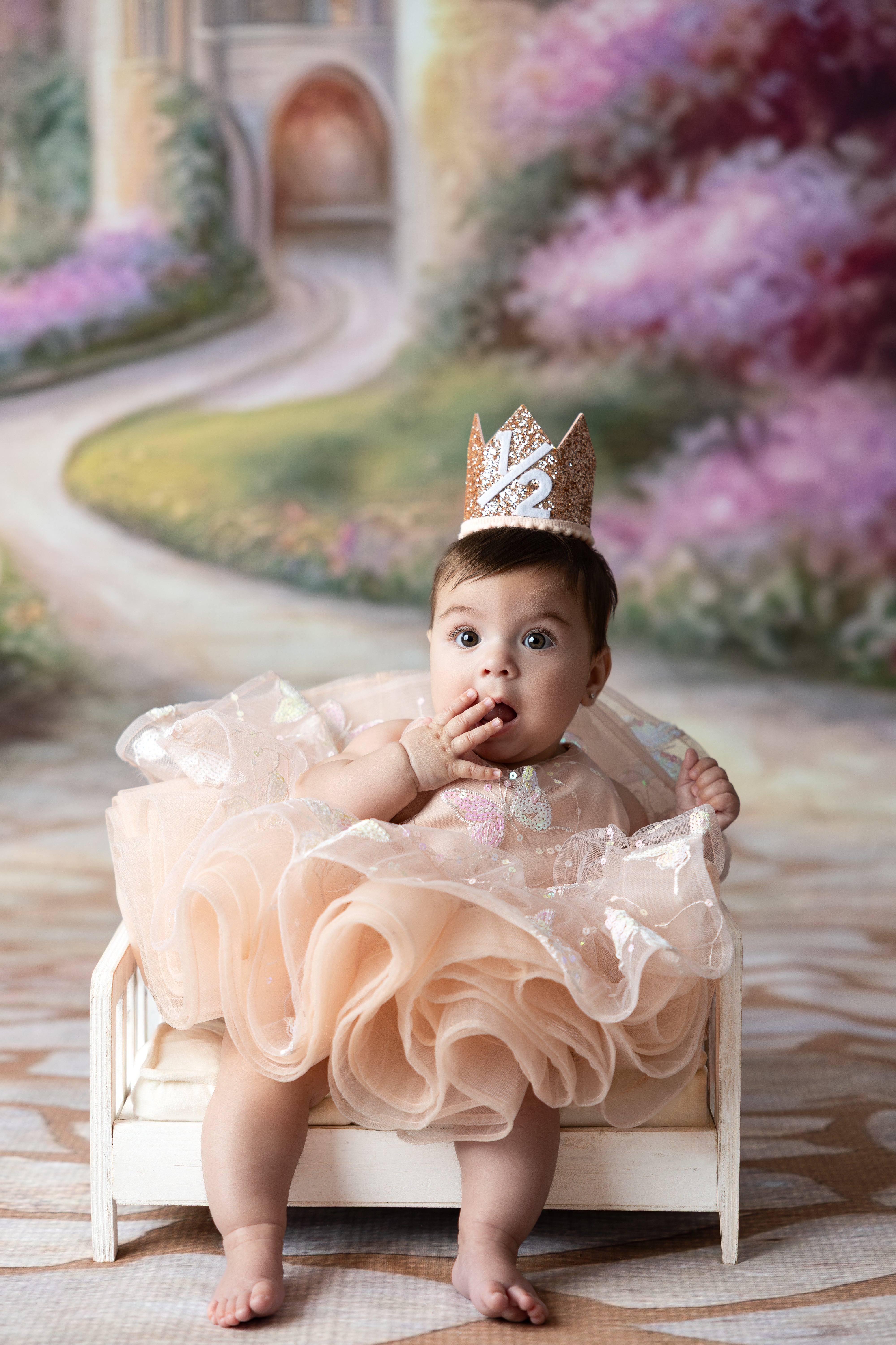 "The perfect heirloom outfit—Vera dress with bloomers styled for a vintage-inspired photoshoot."