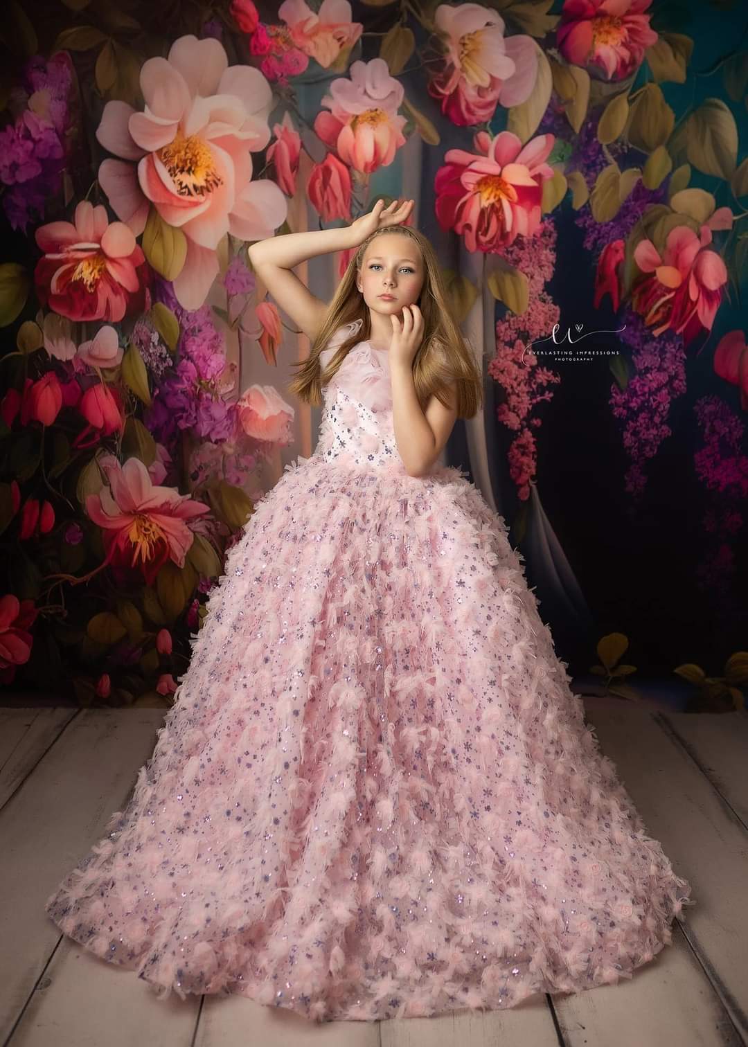 "Cupcake Sprinkle" - Floor length ( 8 Year - Petite 9 Year)