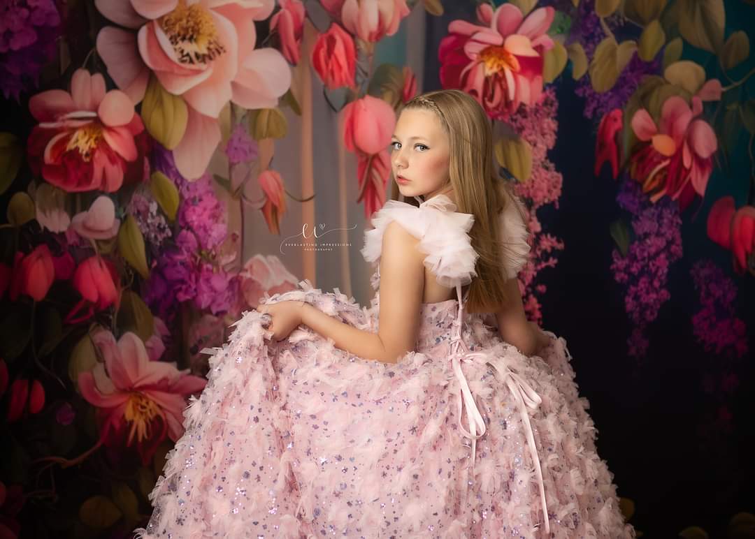 "Cupcake Sprinkle" - Floor length ( 8 Year - Petite 9 Year)