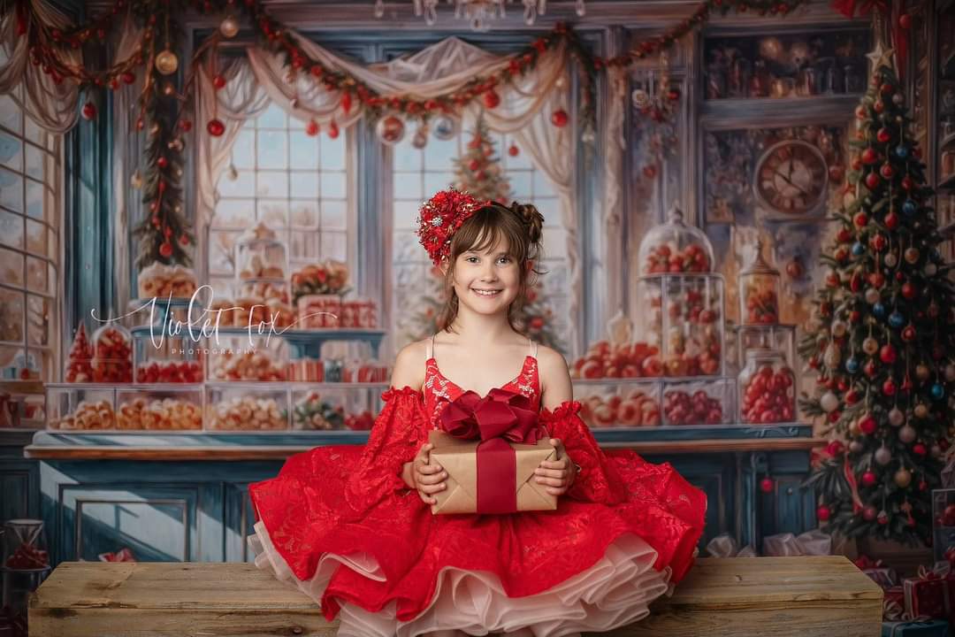 "Shelby" in Red- Petal Length Dress (4 Year-Petite 5 Year)