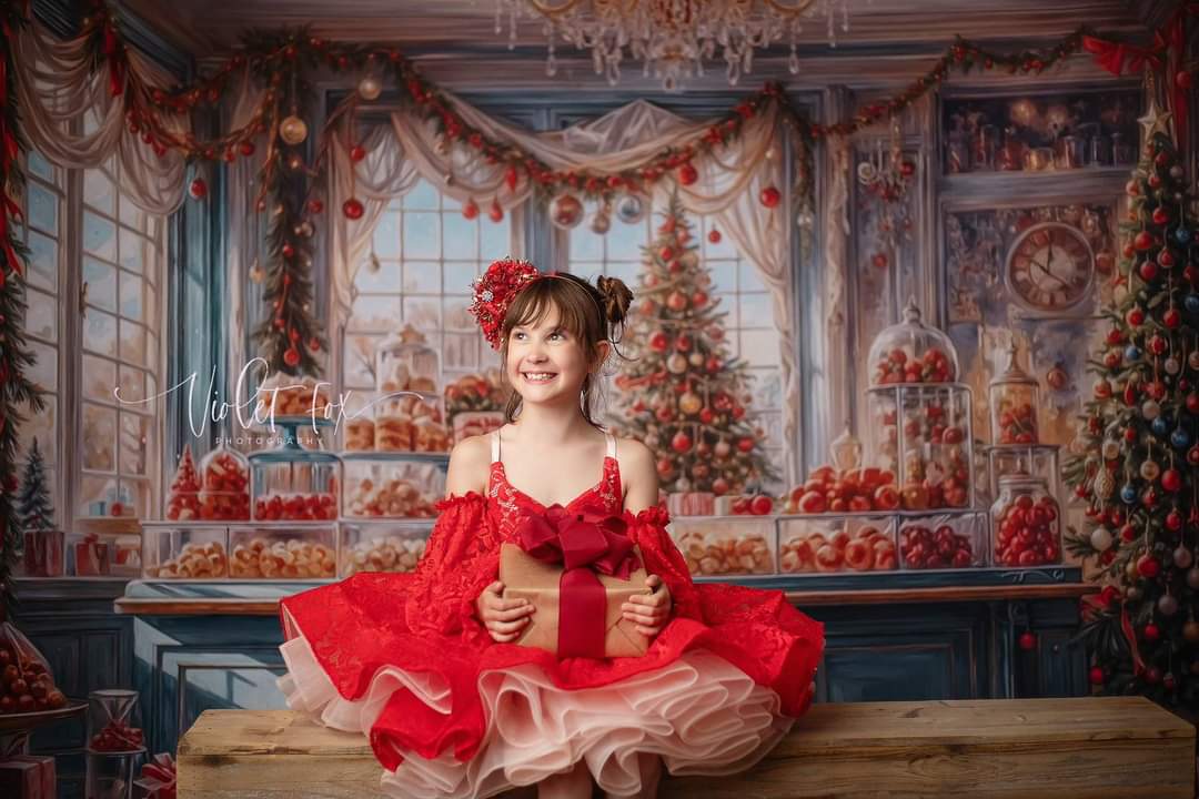 "Shelby" in Red- Petal Length Dress (4 Year-Petite 5 Year)