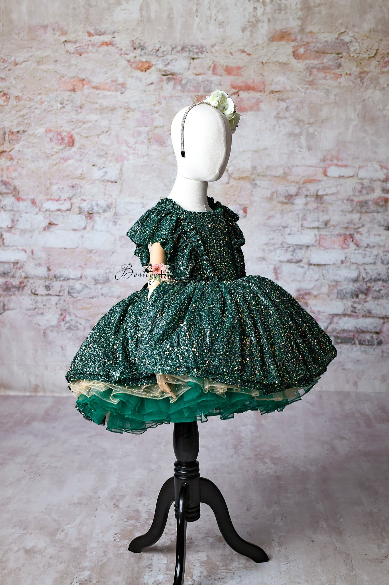 "Holly" Couture Holiday Rental Gown | Petal Length | Size 6 Year to Petite 8
