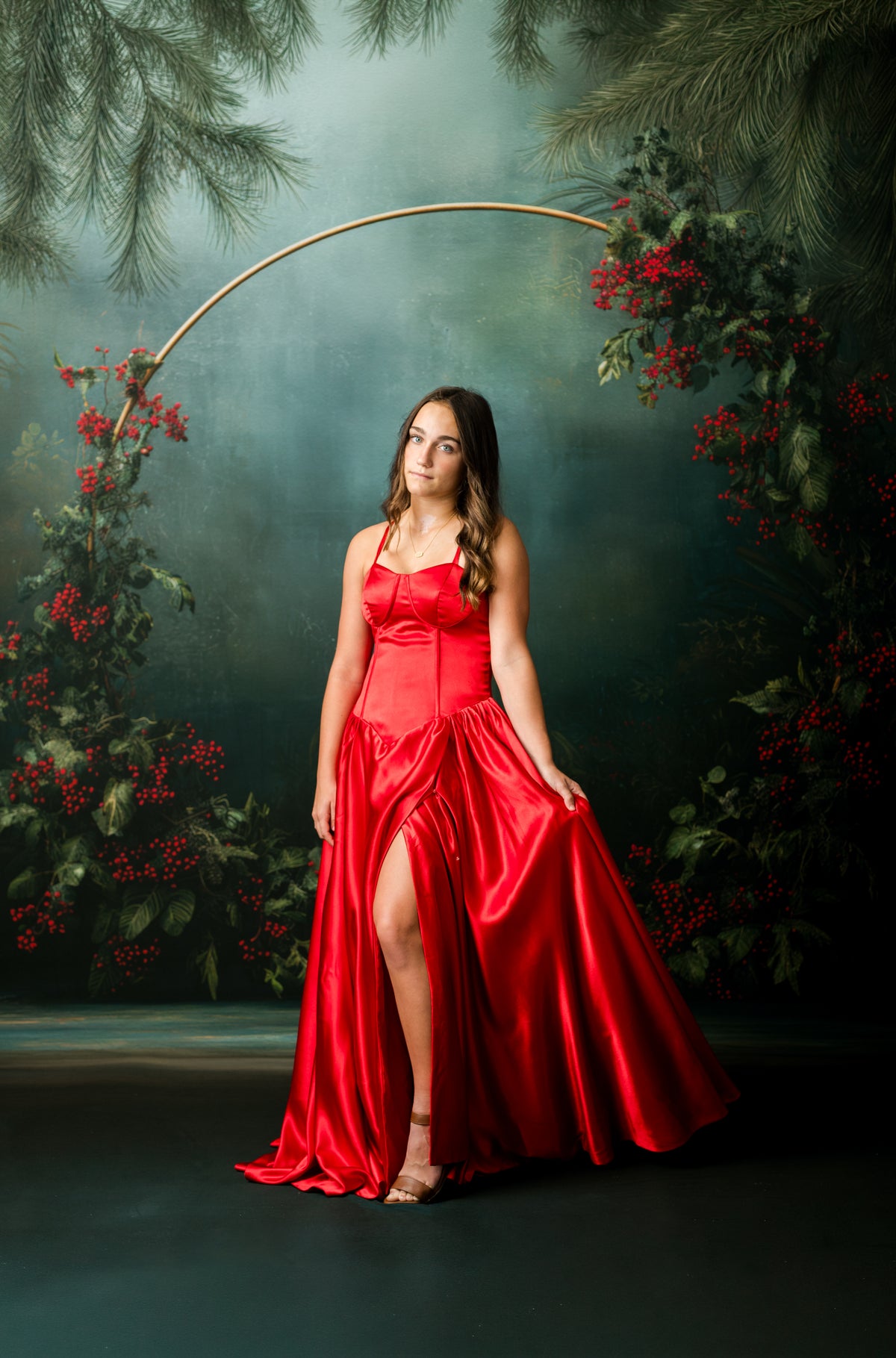 Holly and Tartan couture rental collection with interchangeable holiday pieces