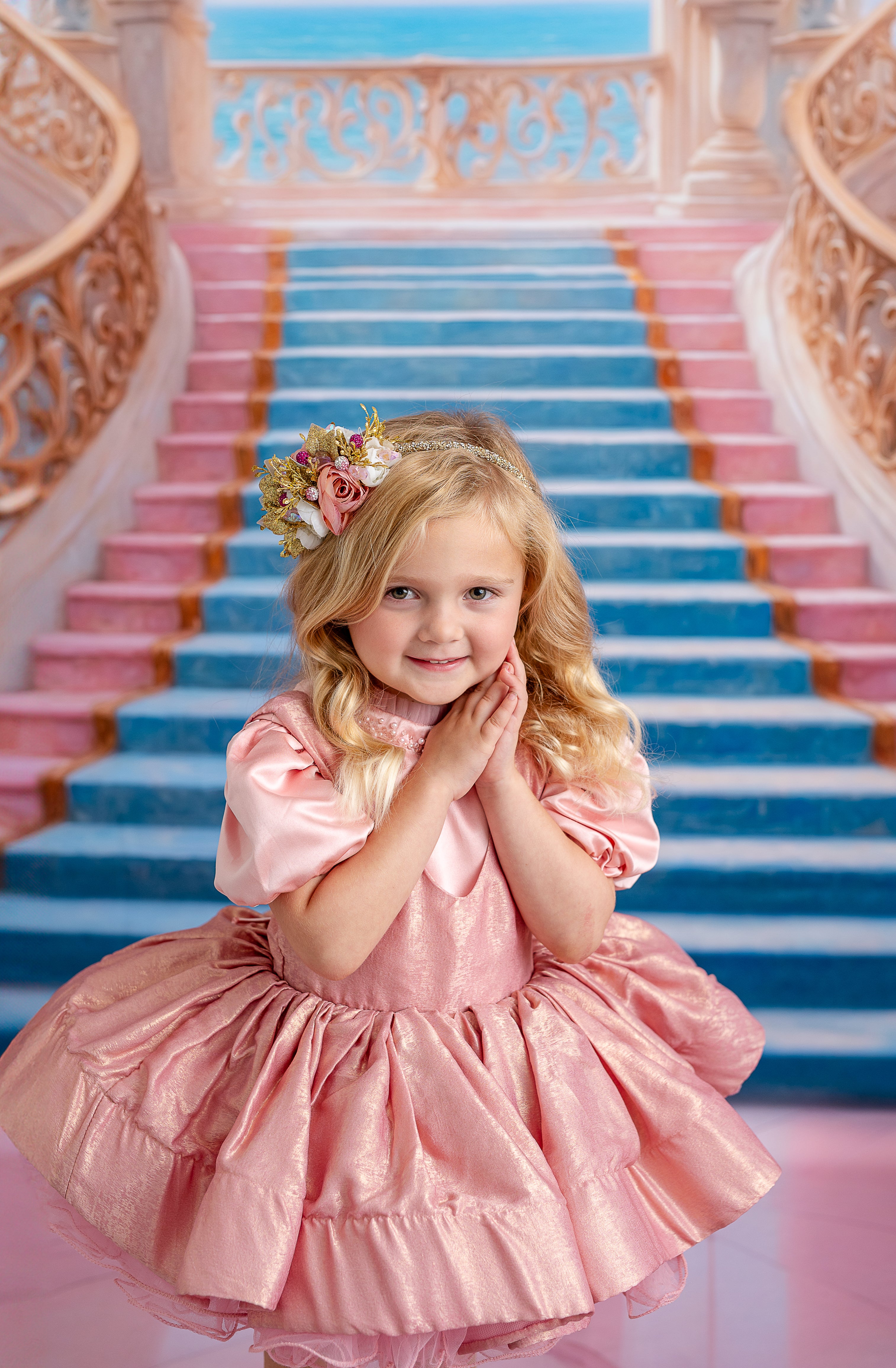Princess Pink Vintage-Inspired Dress (3-4 year)
