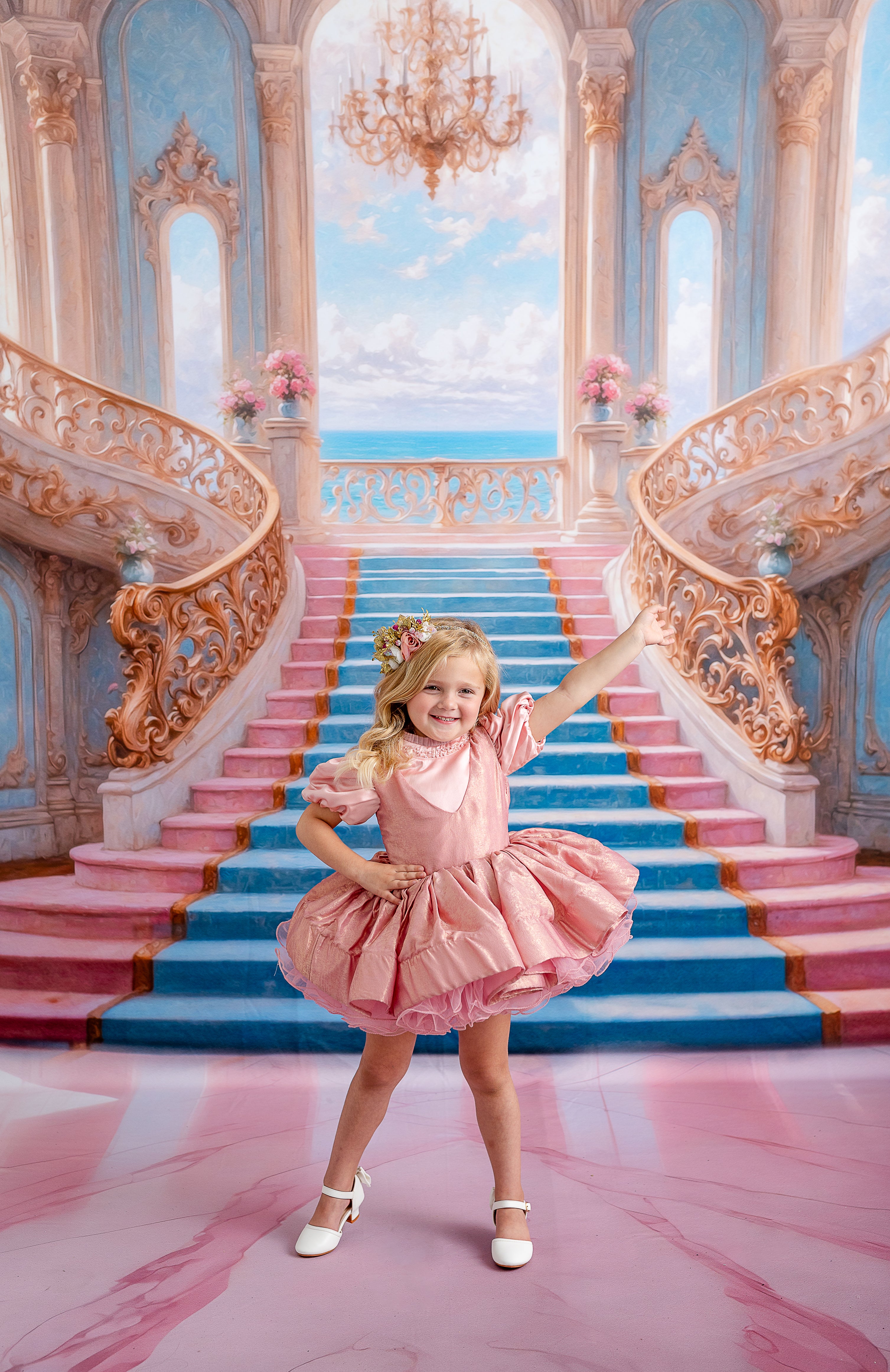 Princess Pink Vintage-Inspired Dress (3-4 year)