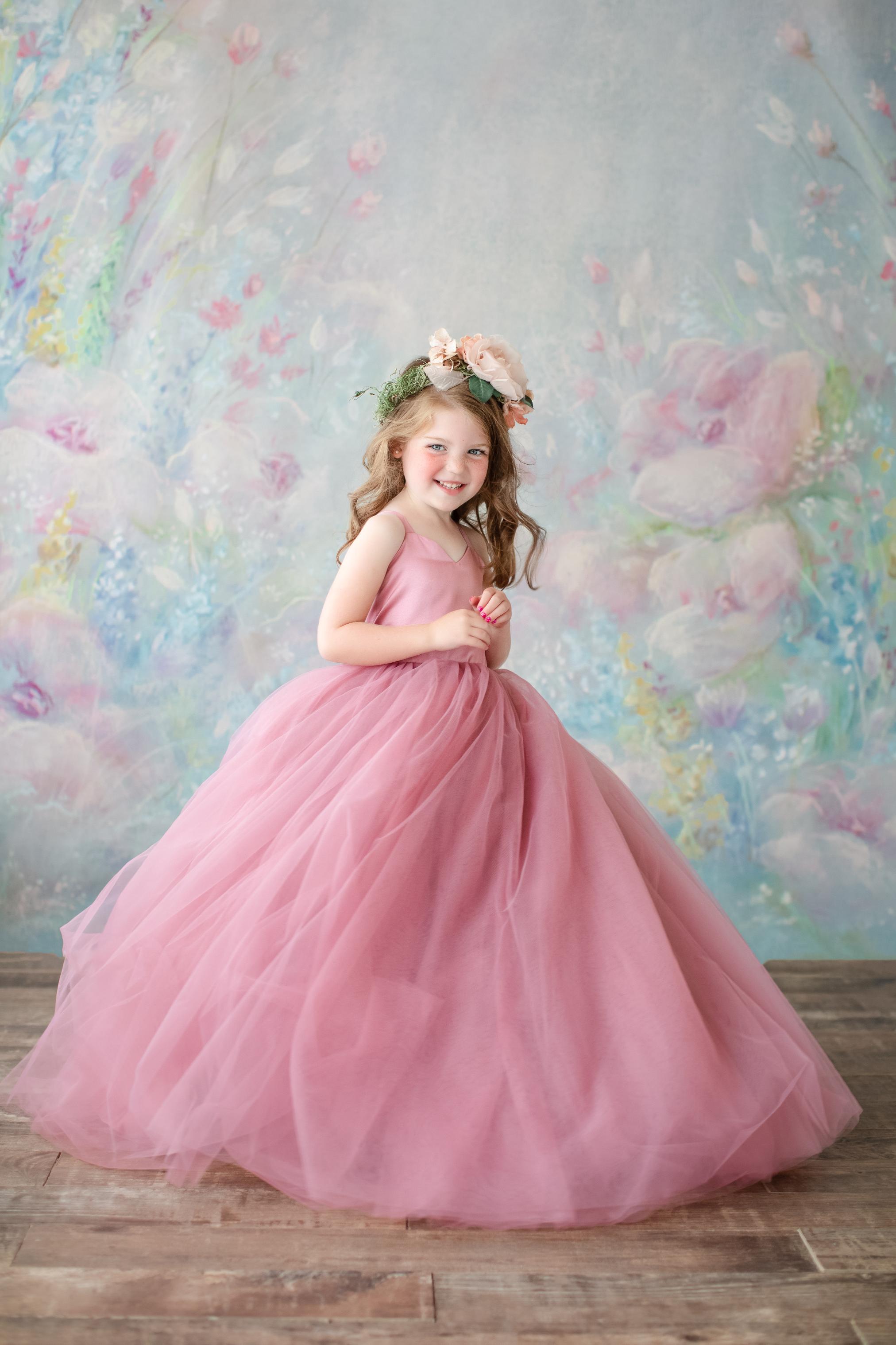 "Custom flower girl gowns made to measure, featuring elegant designs and luxurious fabrics, tailored for a perfect fit and creating memorable moments on special occasions."
