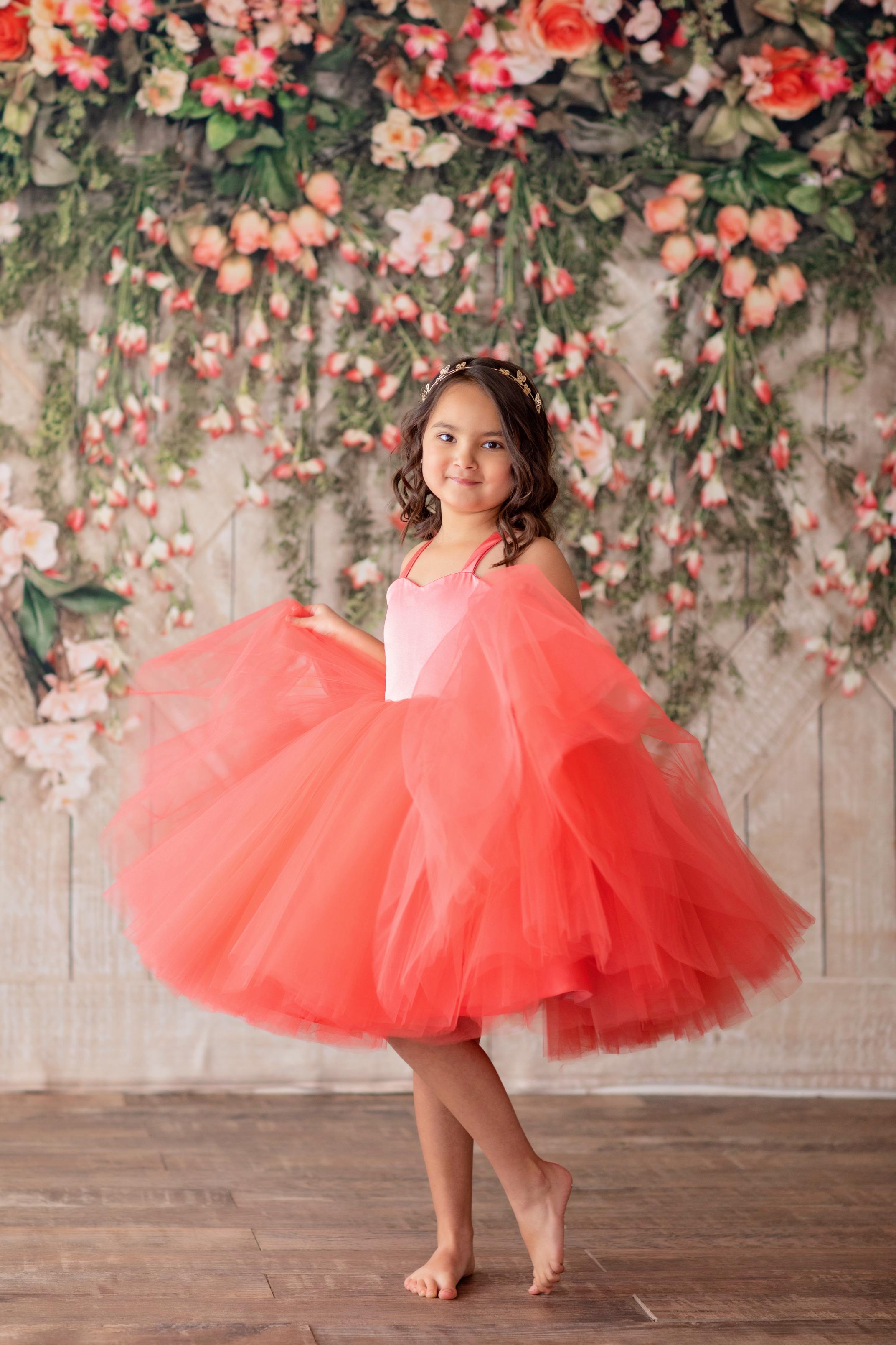 Simple Short Tulle Dress | Custom Color Options | Editorial Couture for Special Occasions