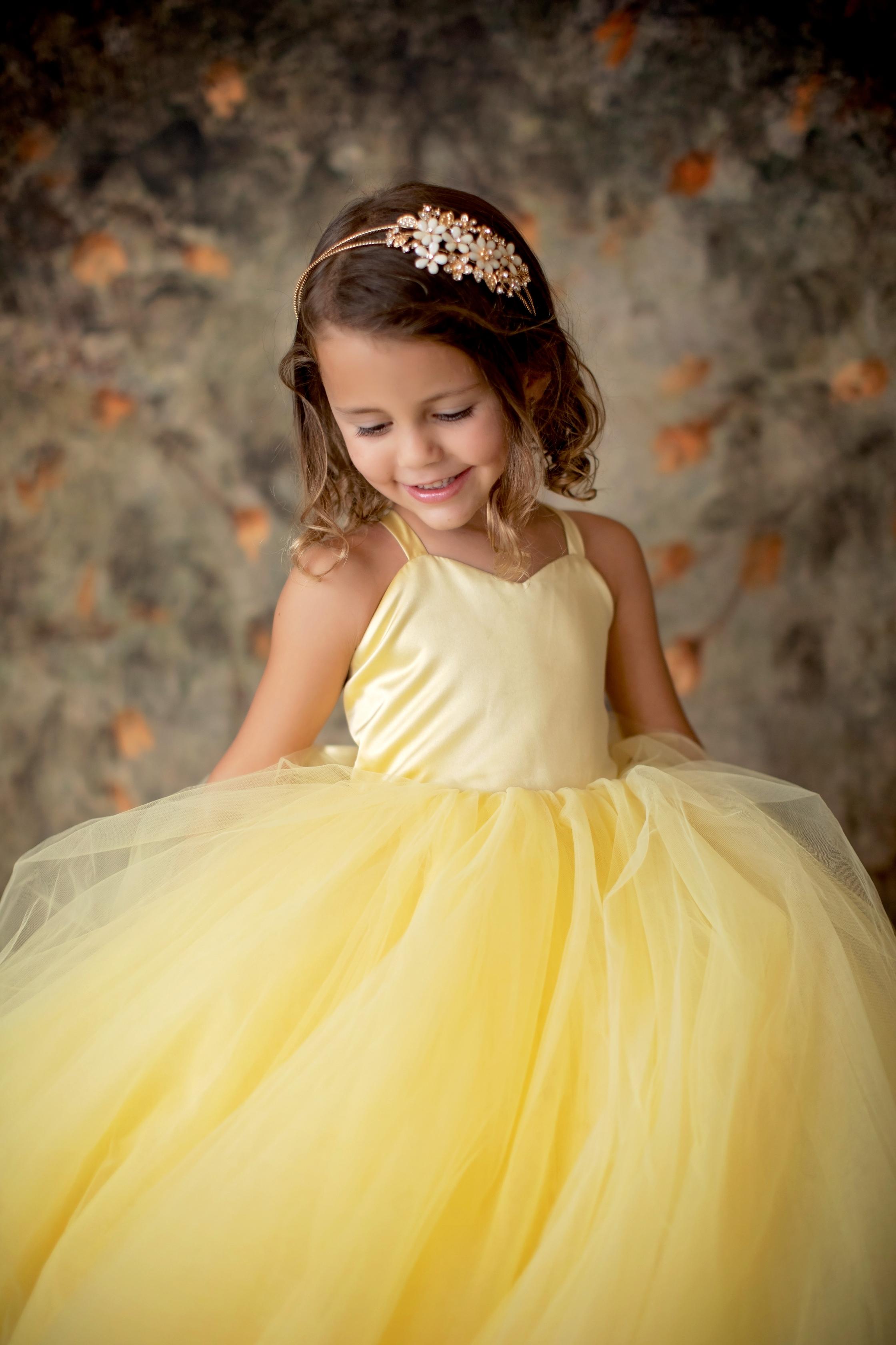 Simple Tulle Floor-Length Dress with Satin Bodice | Custom Color Options | Couture Gown for Special Occasions