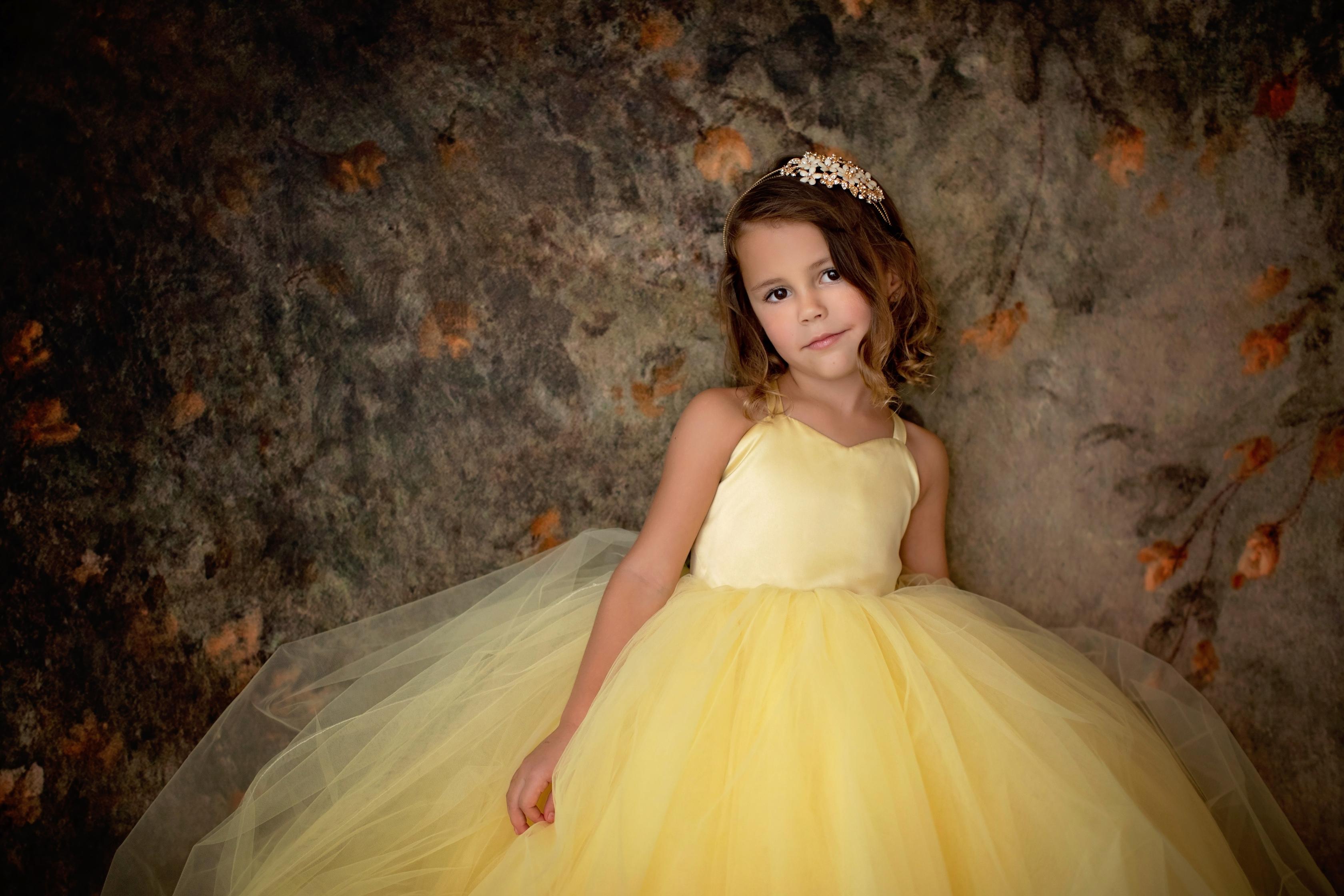 Simple Tulle Floor-Length Dress with Satin Bodice | Custom Color Options | Couture Gown for Special Occasions