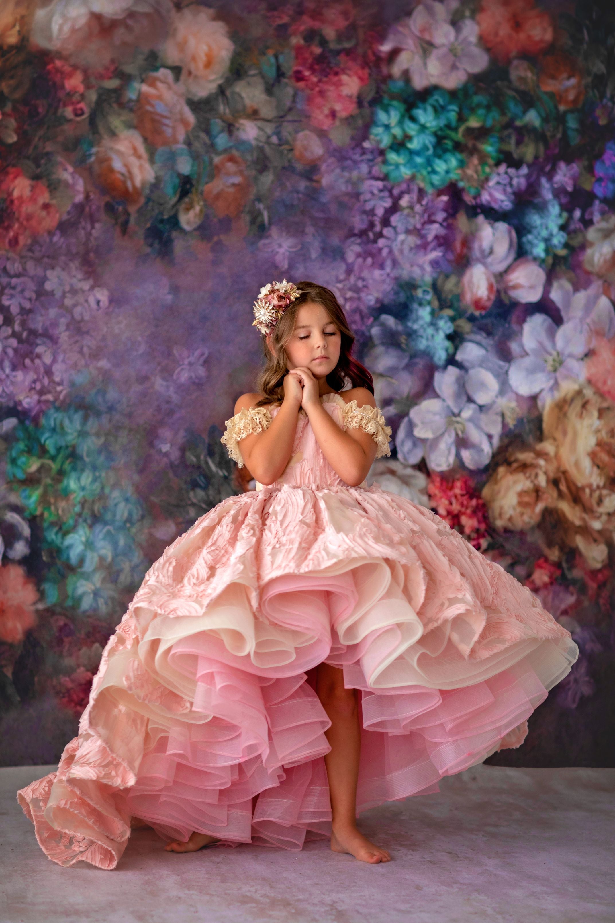 REMNANT posy bubble gum pink