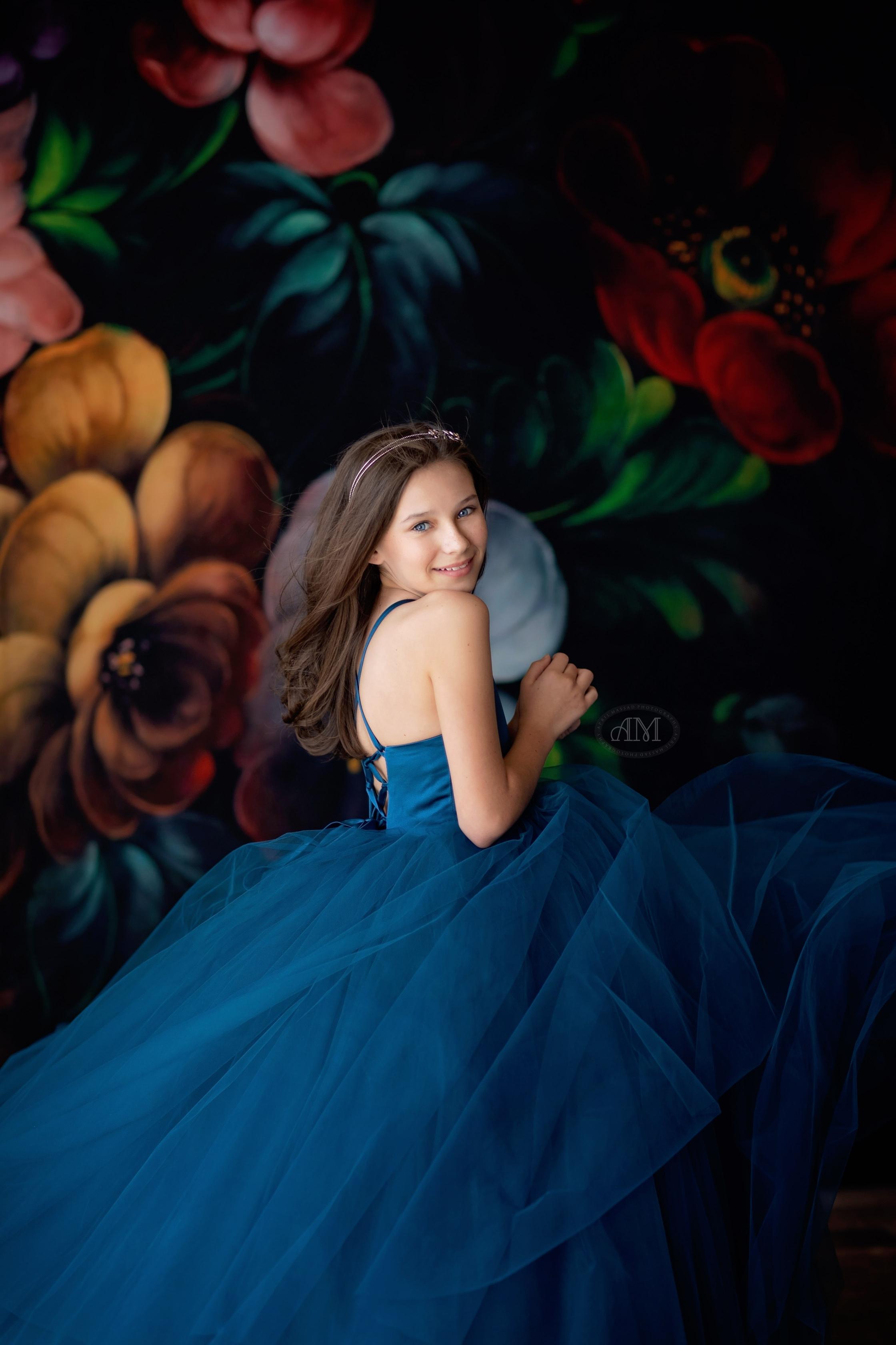 Simple Tulle Floor-Length Dress with Satin Bodice | Custom Color Options | Couture Gown for Special Occasions
