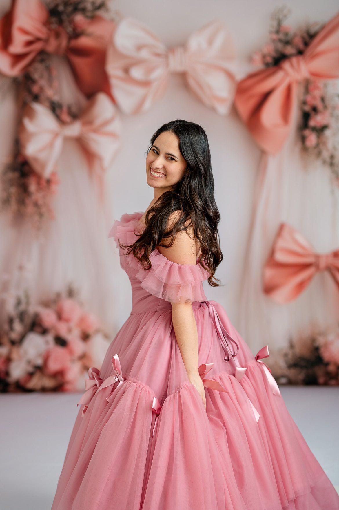"Bows Of Grace" Floor Length Gown (Adult 6-Adult 12)