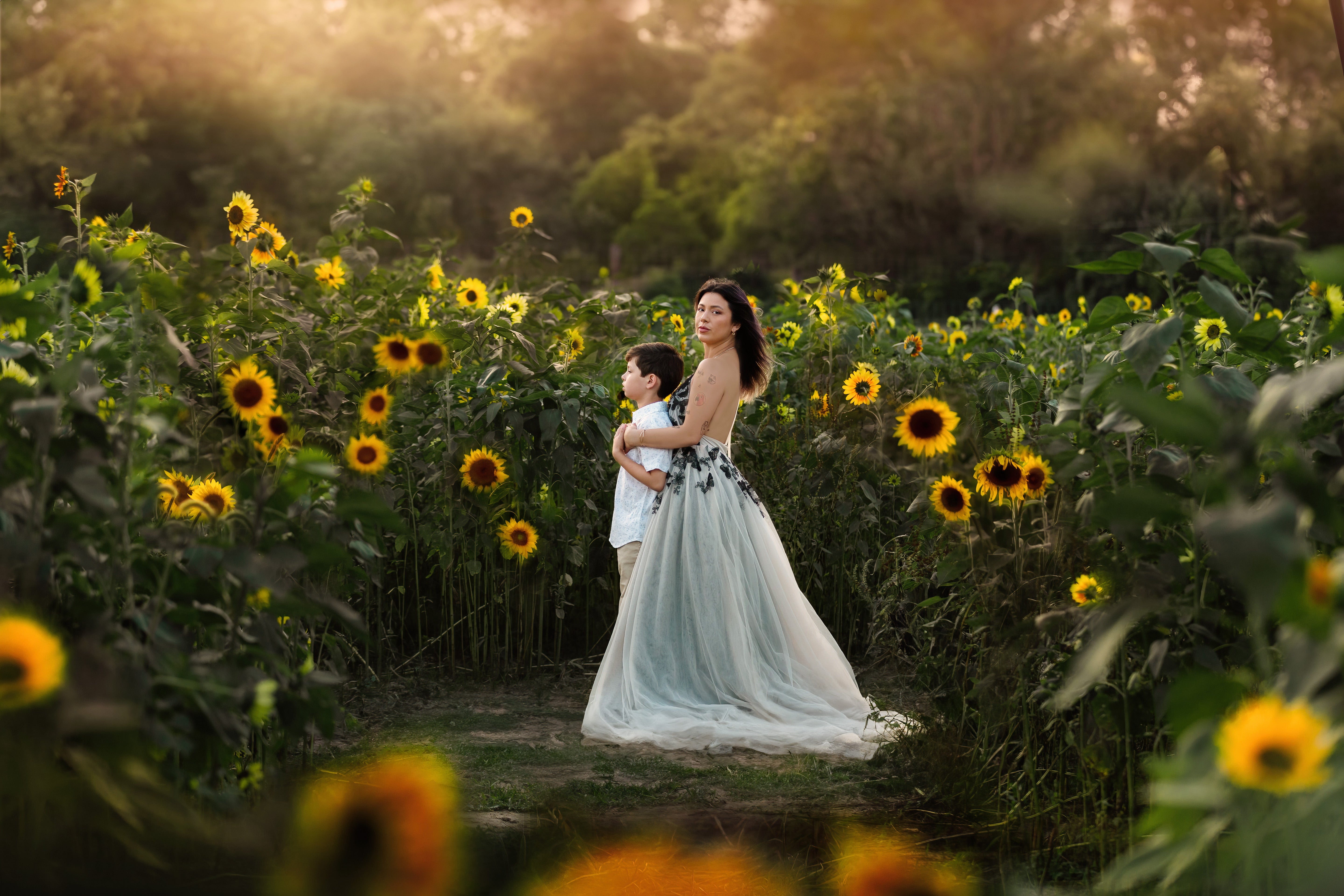 floor long adult gowns for photography sessions