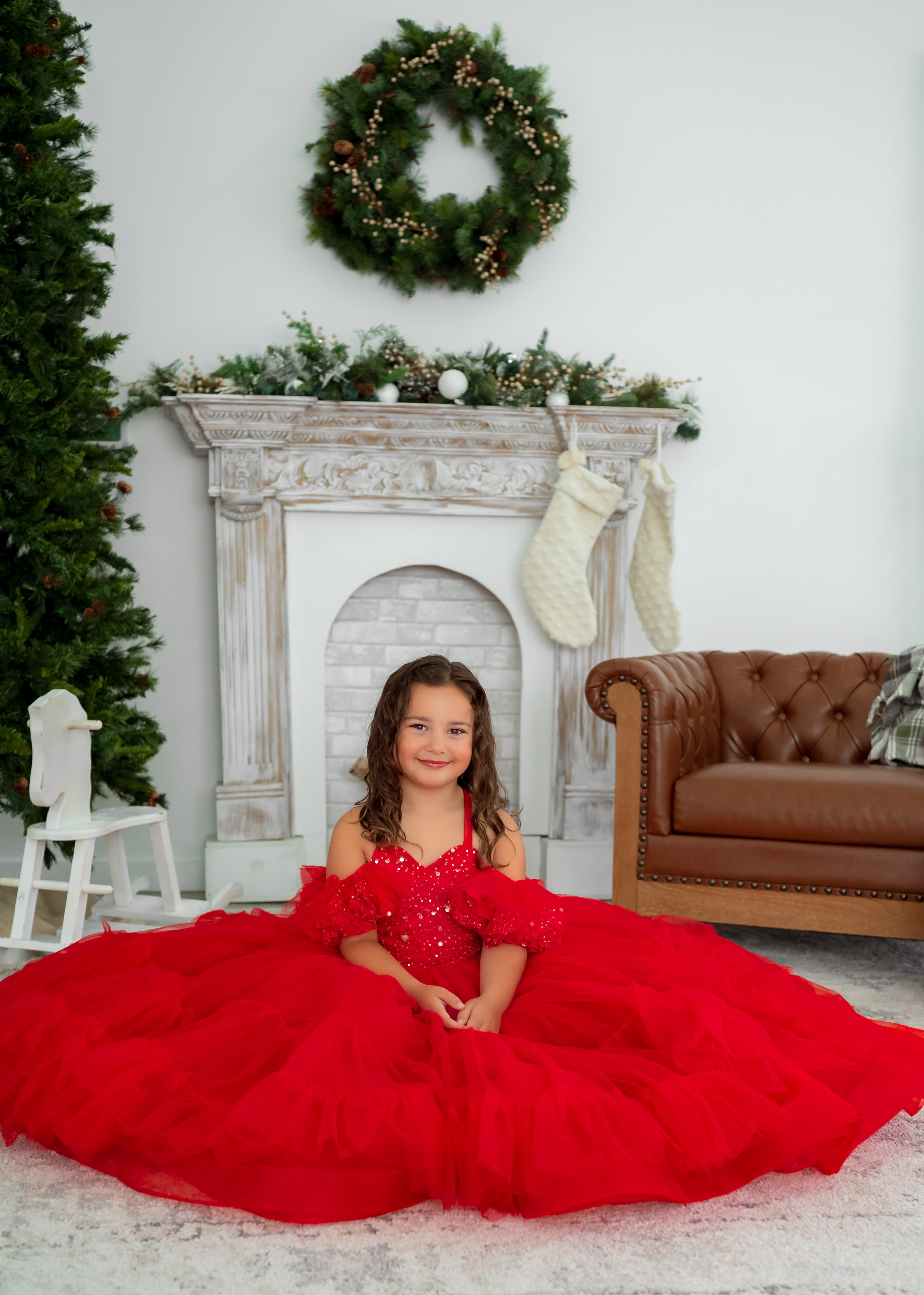 Poise- floor long gown -off shoulder details (4- 5 year)