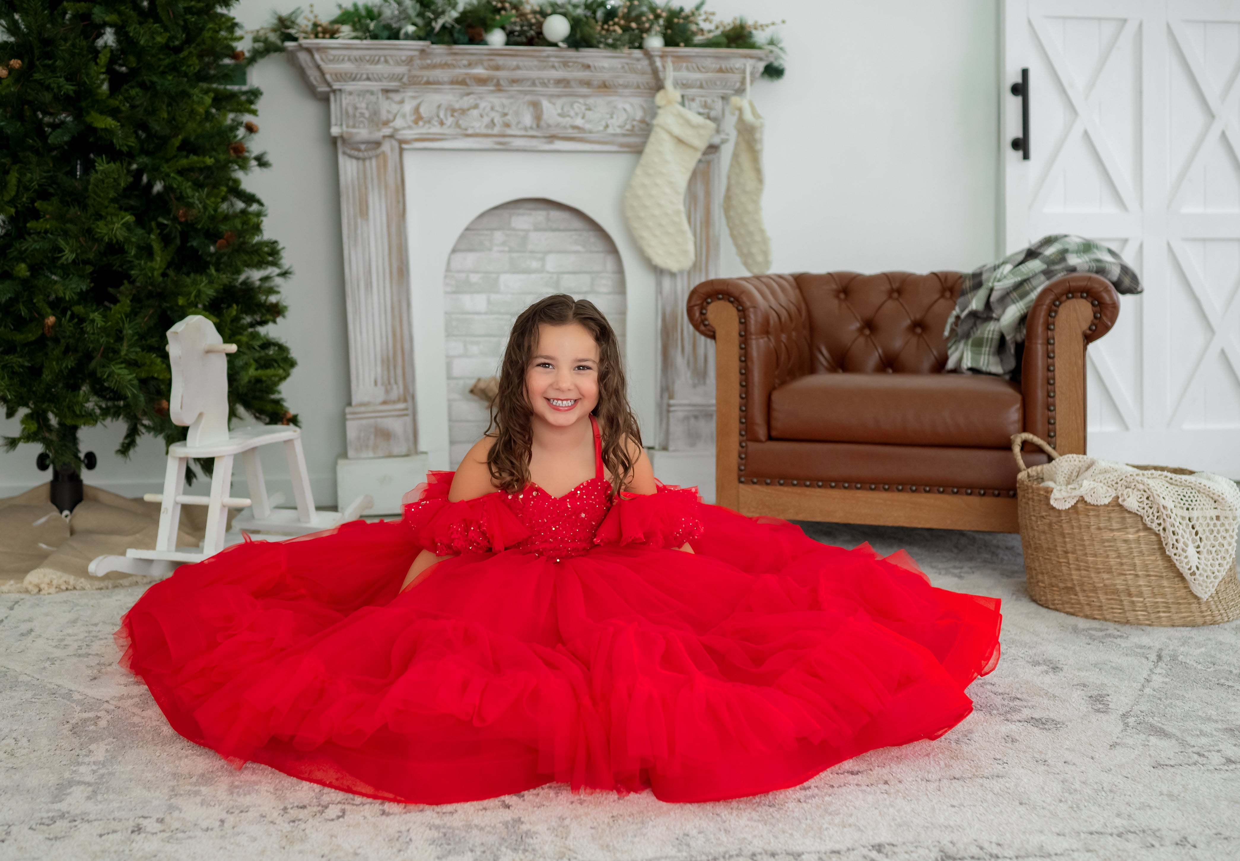Poise- floor long gown -off shoulder details (4- 5 year)