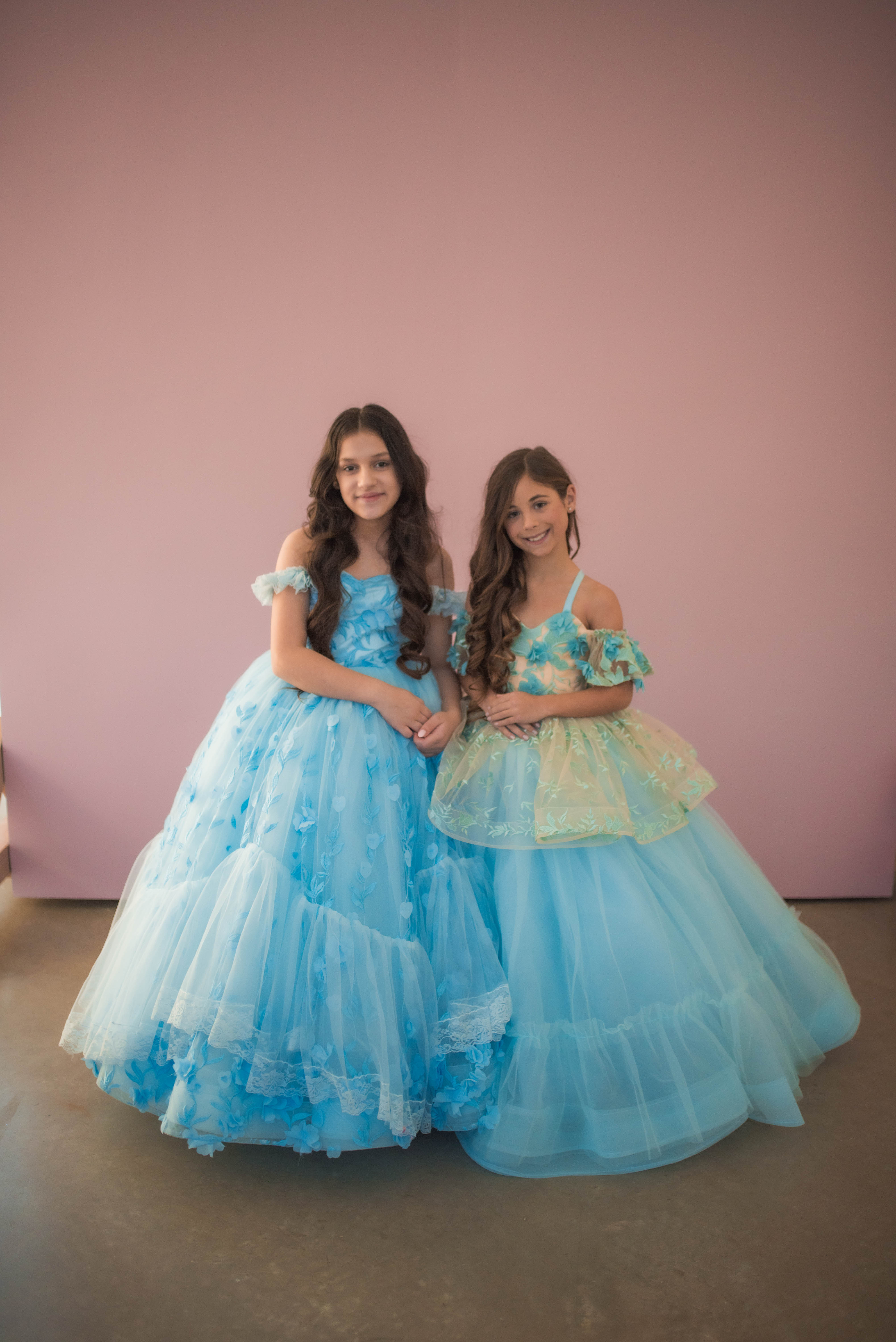 Madeleine- floor long gown -Off shoulder details (6 Year-7 year)