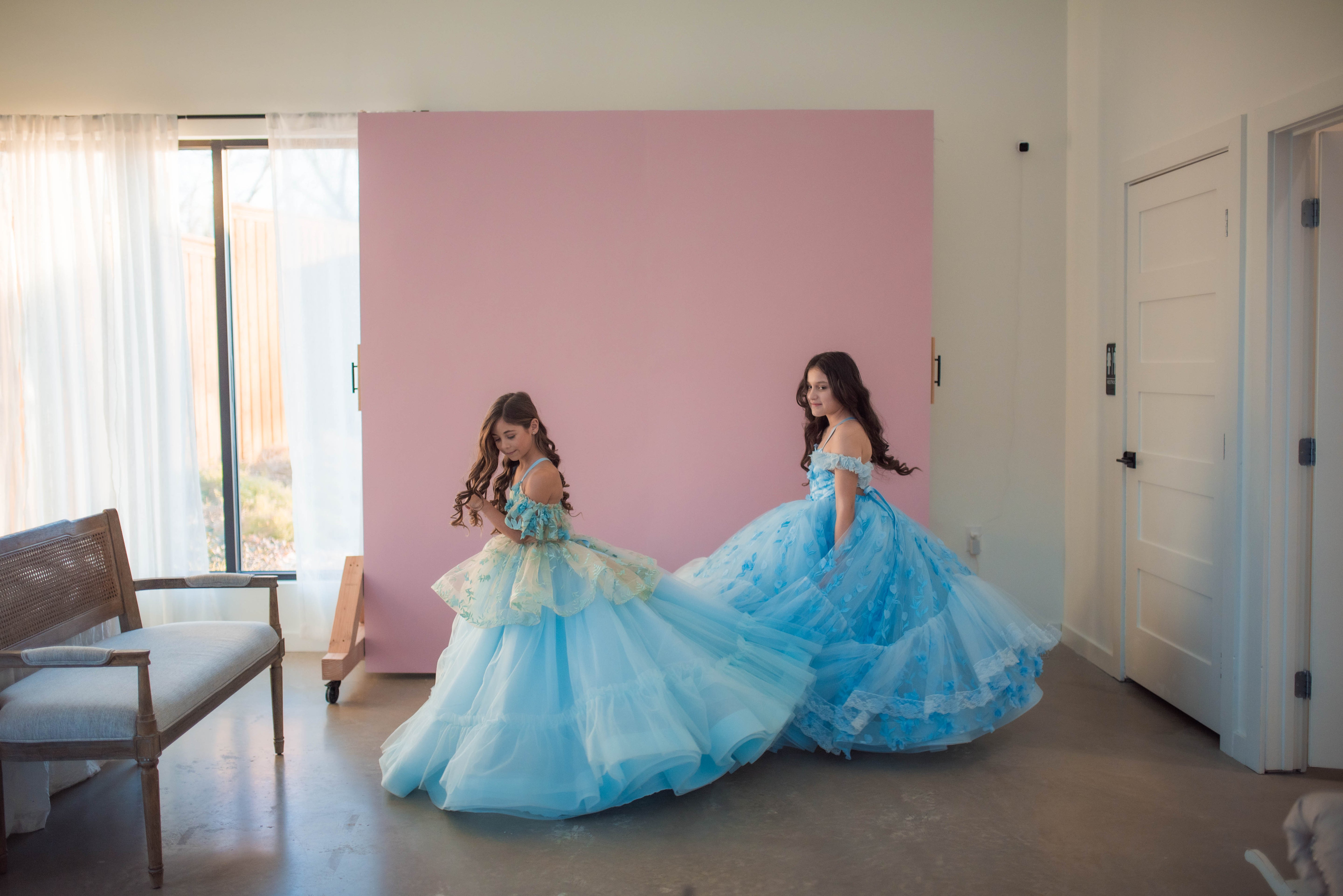 Madeleine- floor long gown -Off shoulder details (6 Year-7 year)