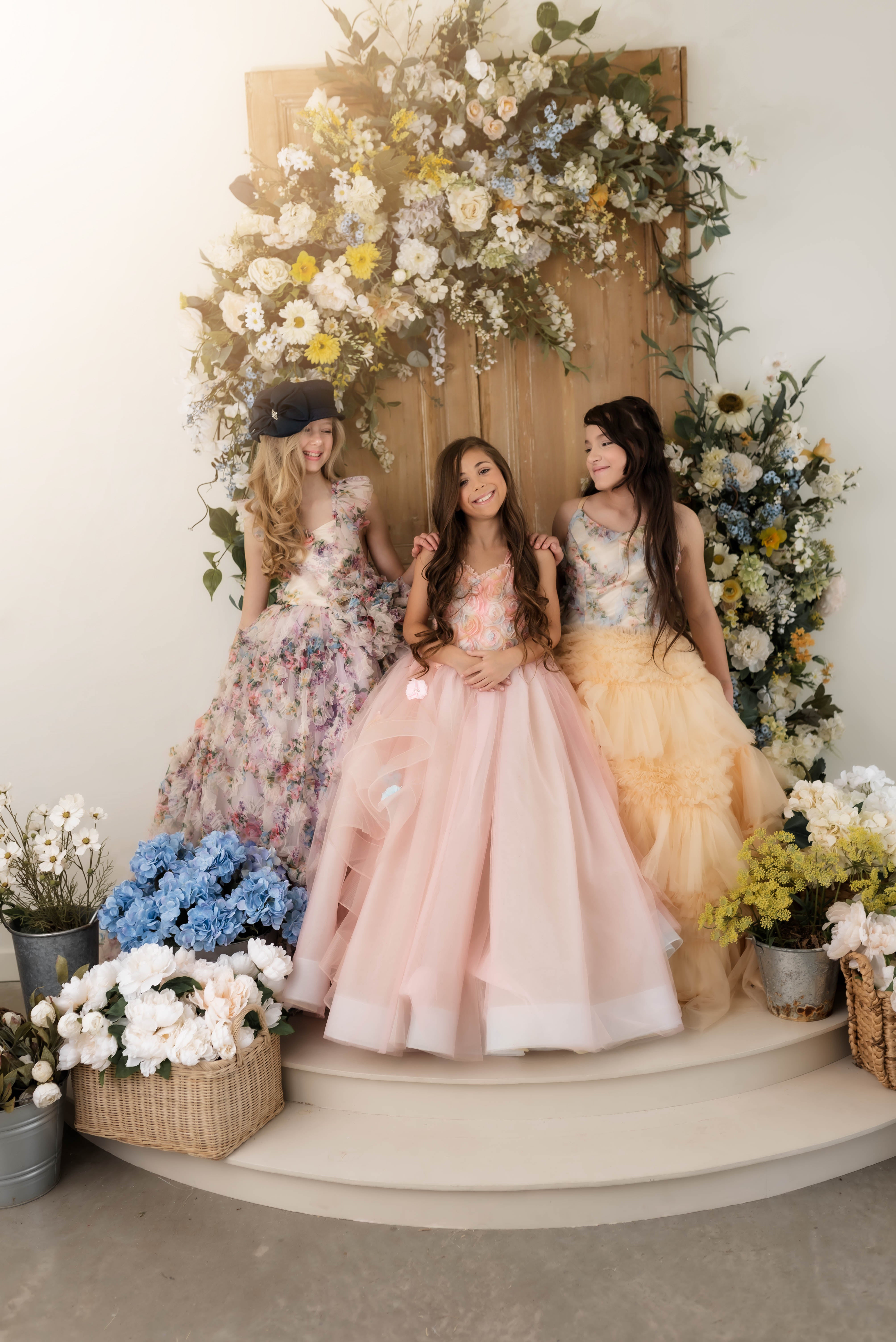 "MEADOW BLOOM" -Editorial Dress, Couture Gown, Special Occasion Dress Custom colors available