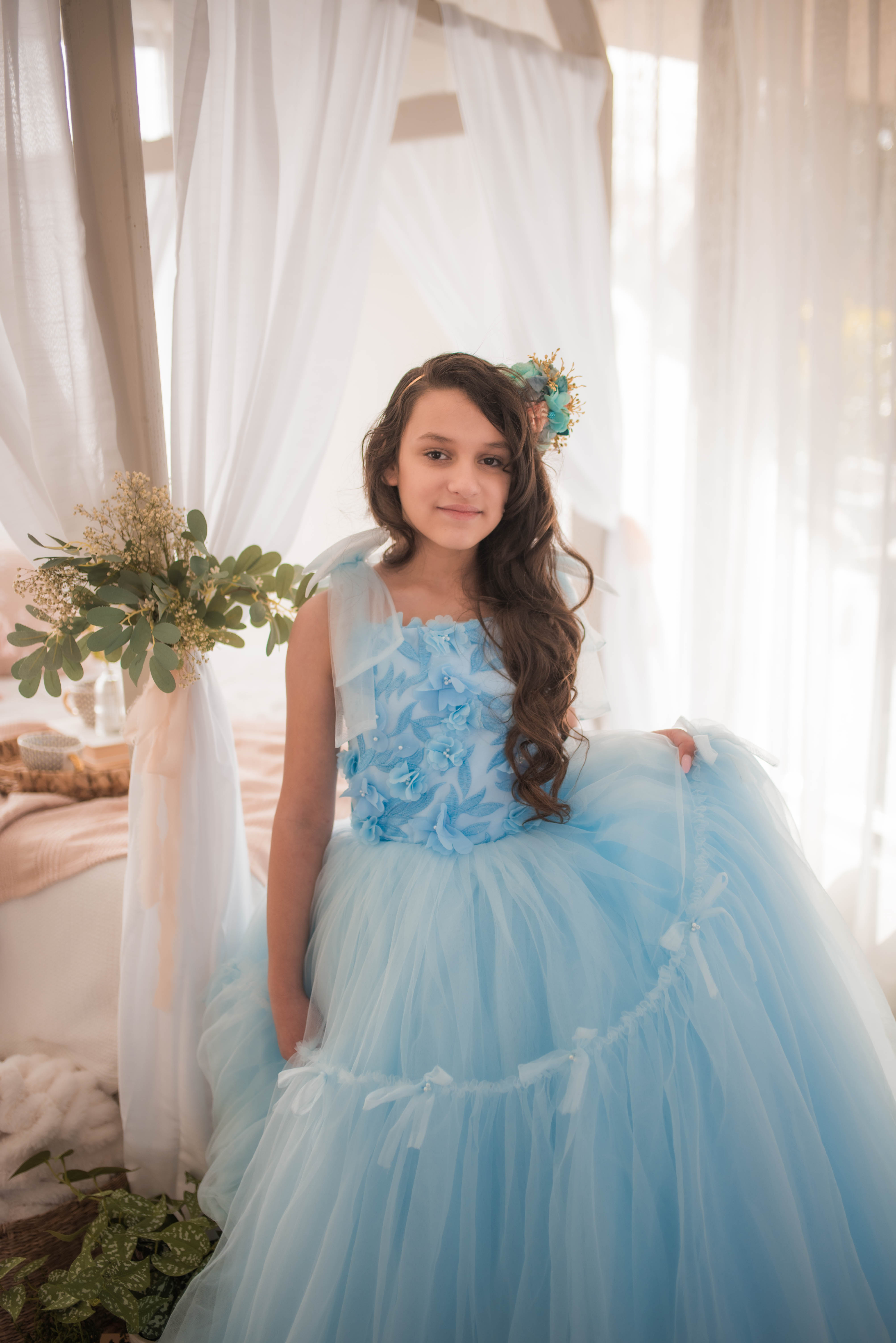 Madeleine- floor long gown (12 Year-14 year)