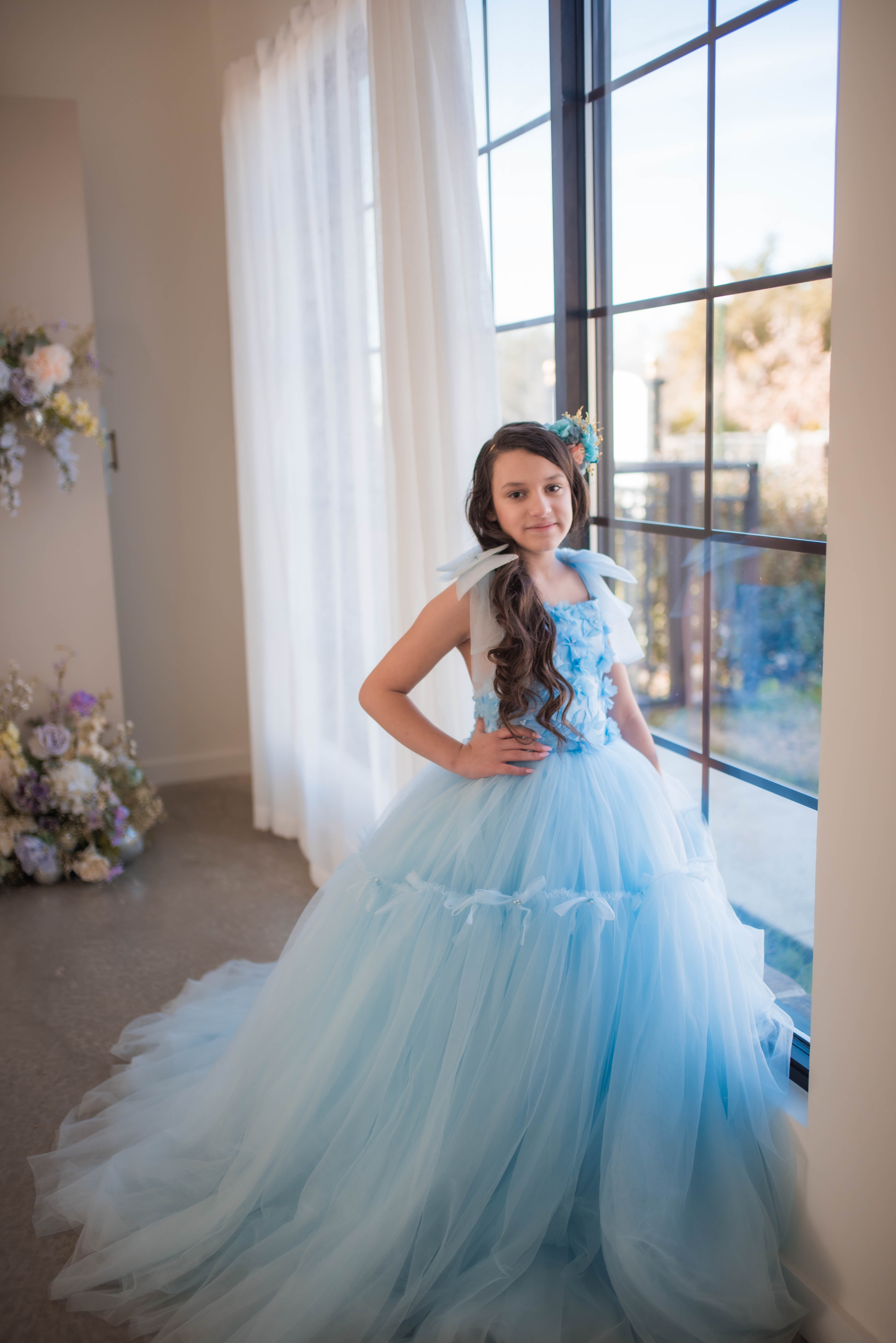 Madeleine- floor long gown (12 Year-14 year)