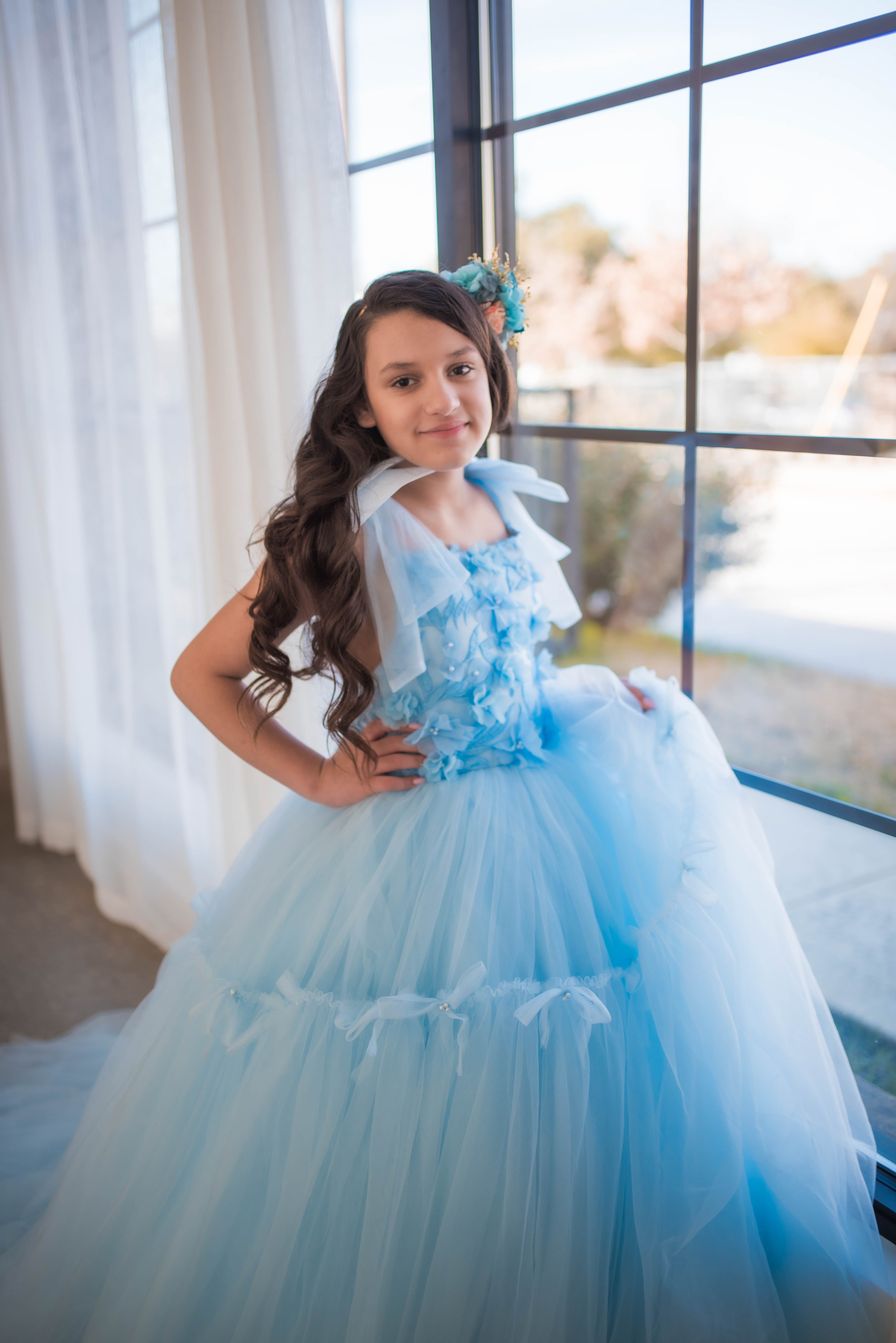 Madeleine- floor long gown (12 Year-14 year)